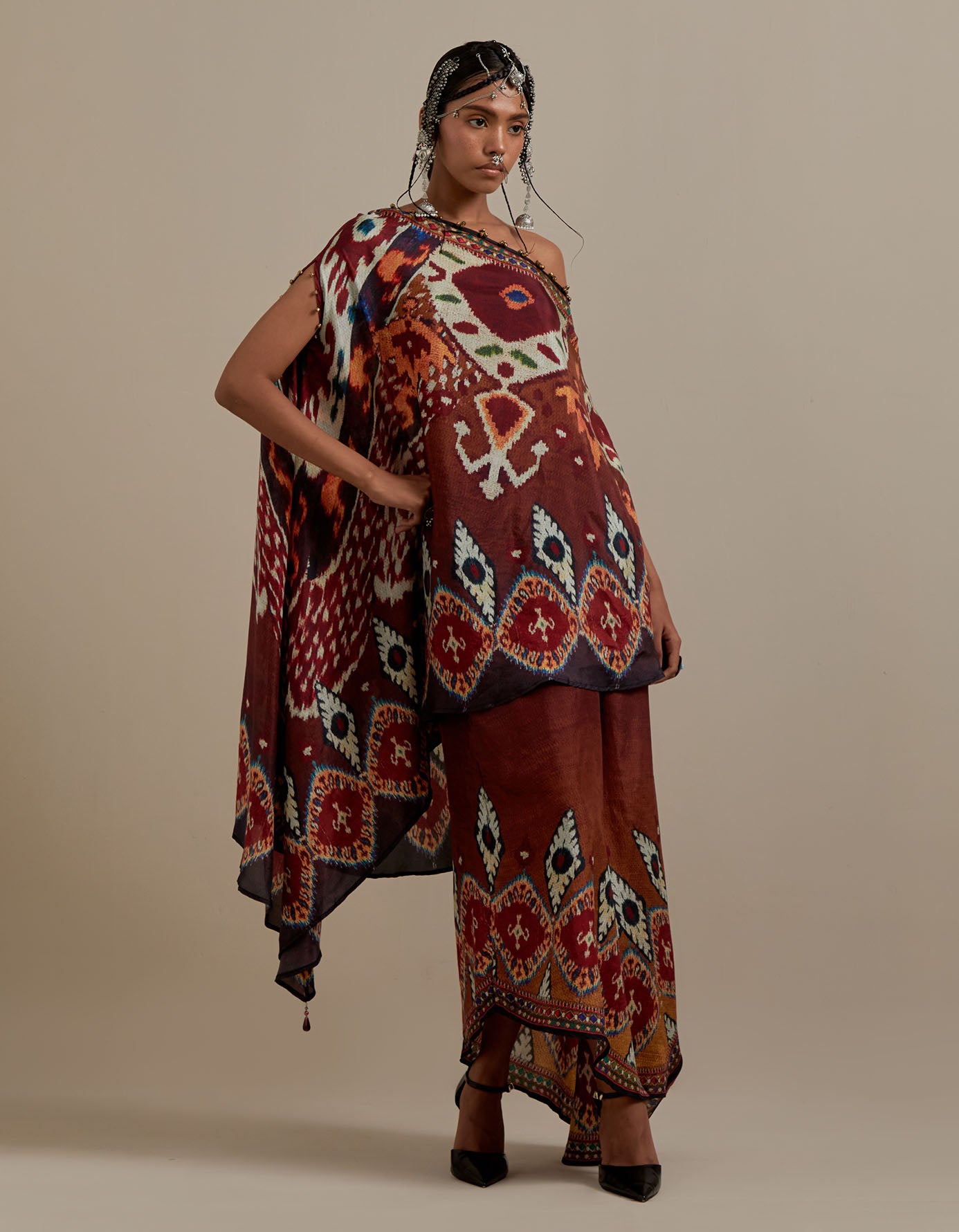 Kasbah : Kamini - Mustard/Maroon