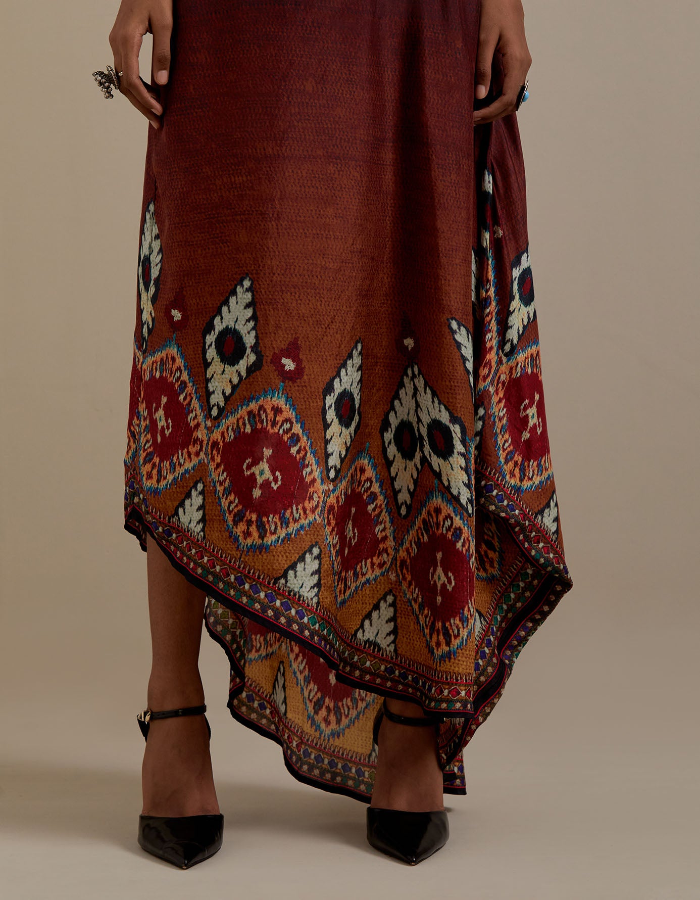 Kasbah : Kamini - Mustard/Maroon