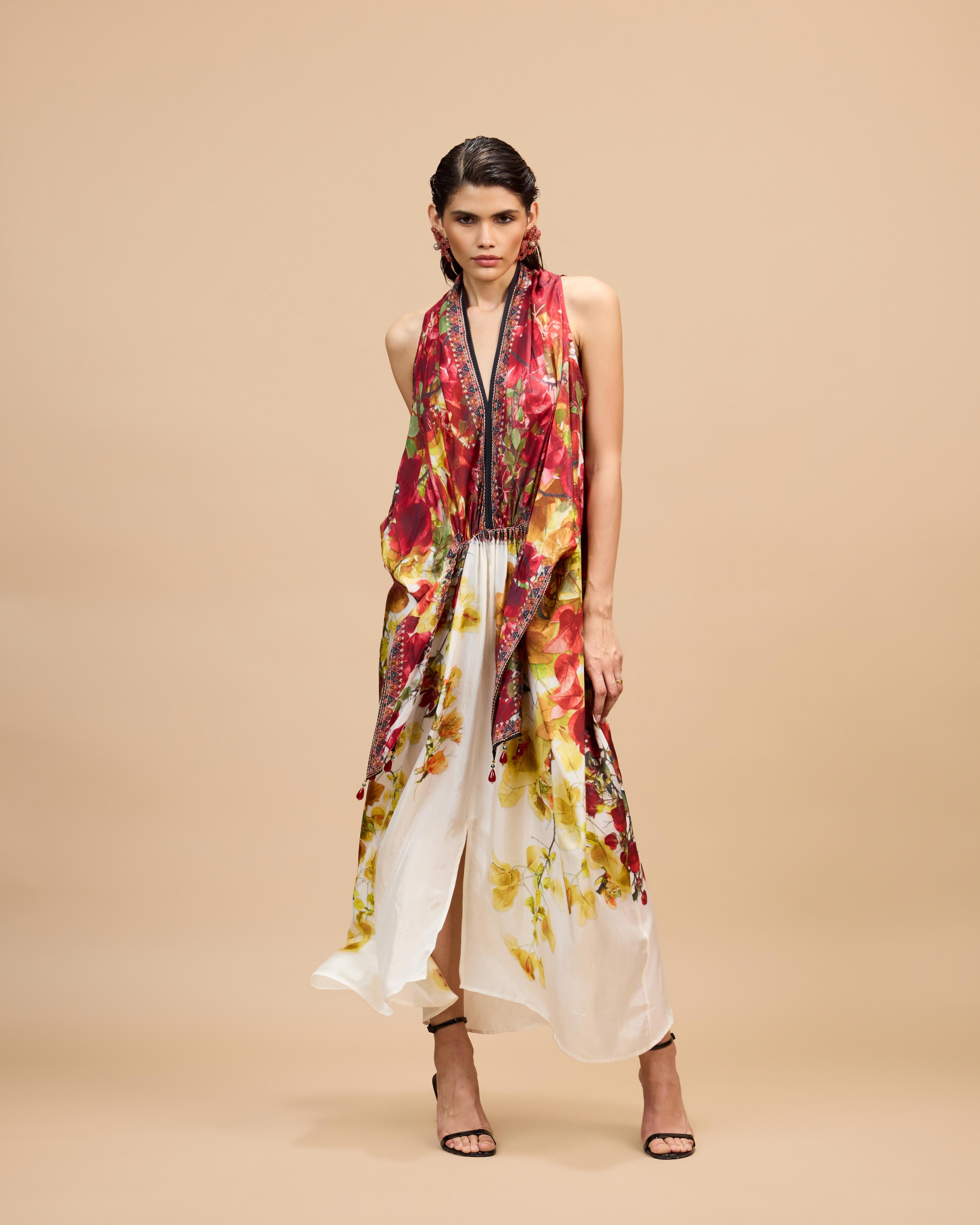 Letters to Juliet : Kimono/Trinika - Red/Rust/Gold
