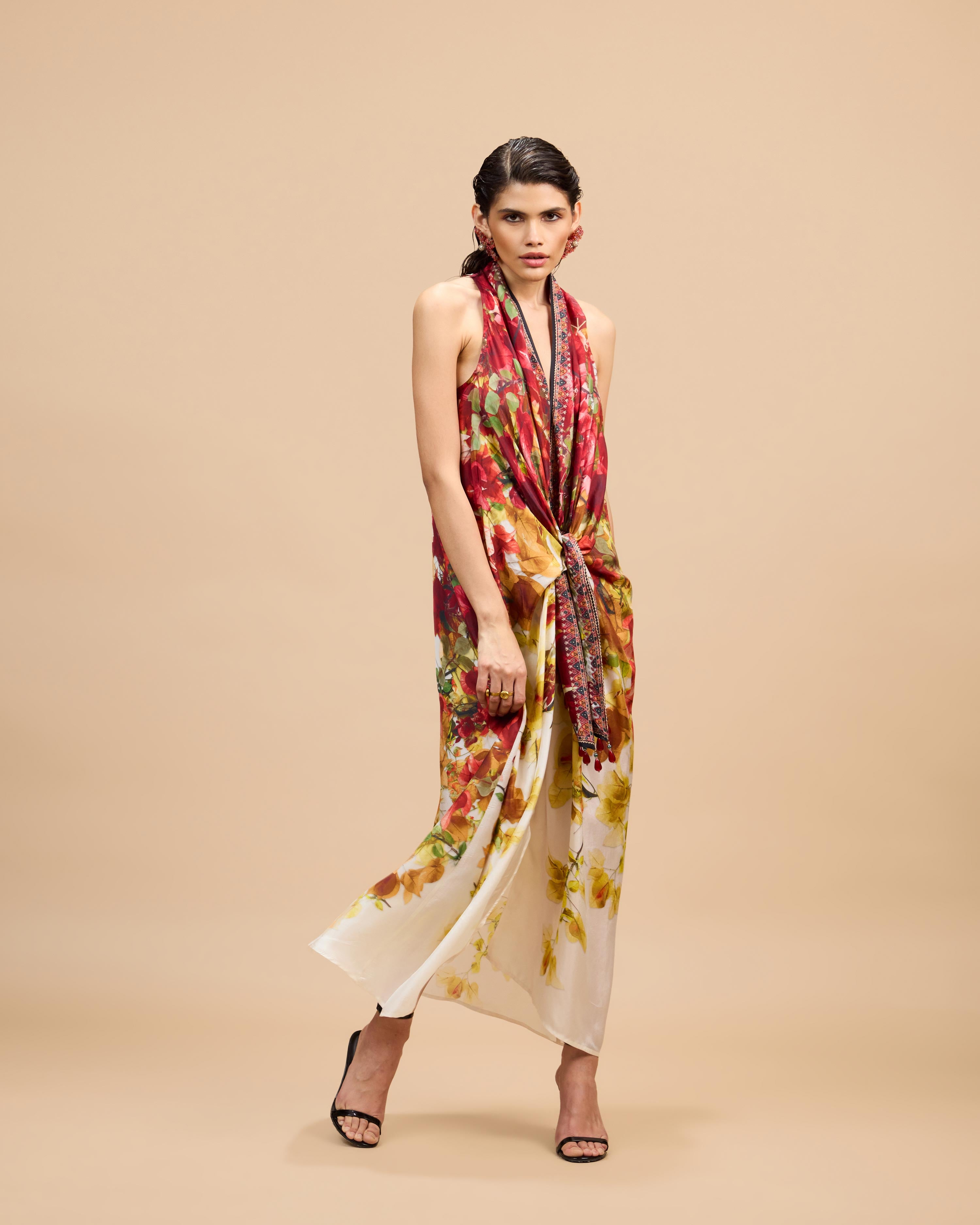 Letters to Juliet : Kimono/Trinika - Red/Rust/Gold
