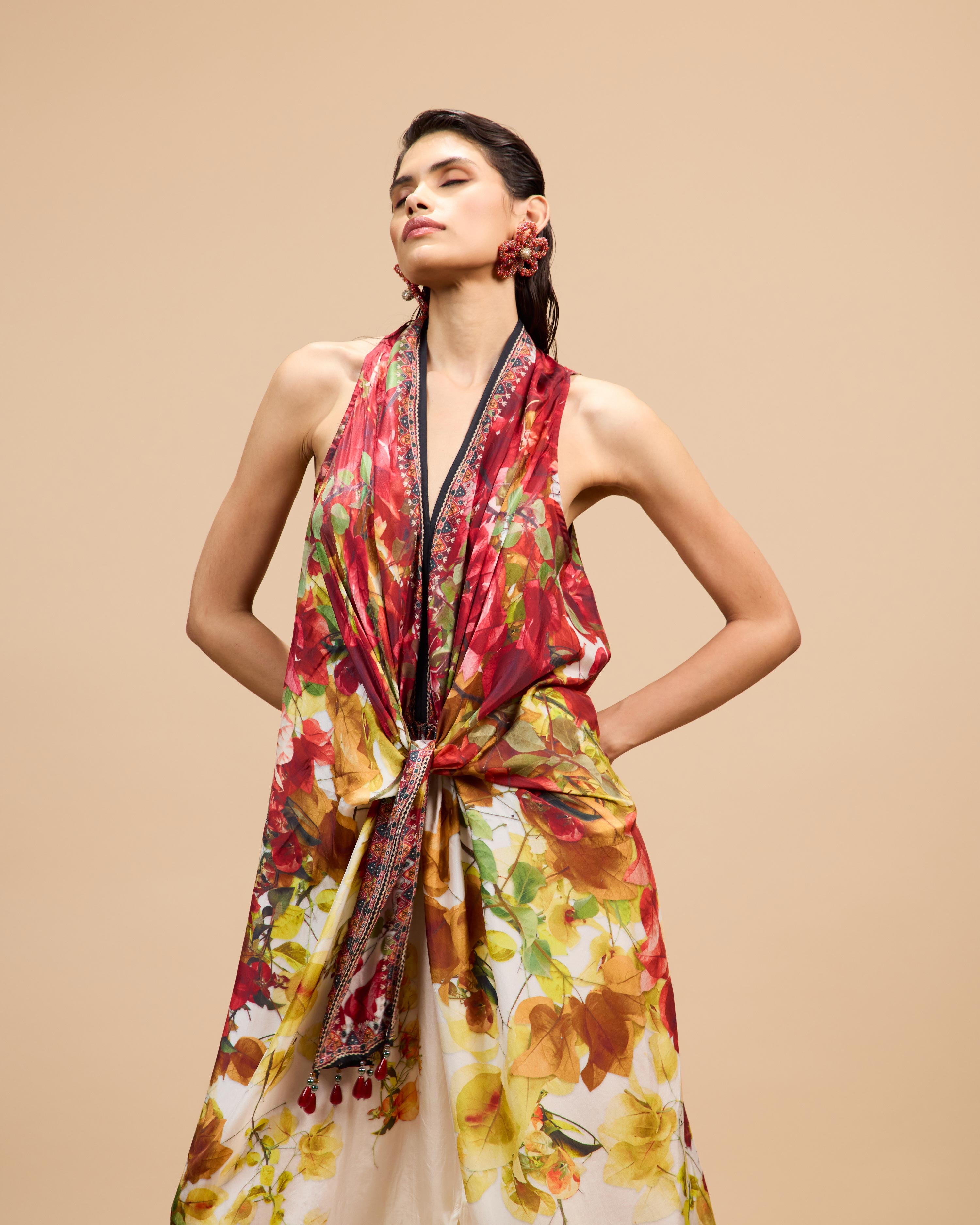 Letters to Juliet : Kimono/Trinika - Red/Rust/Gold