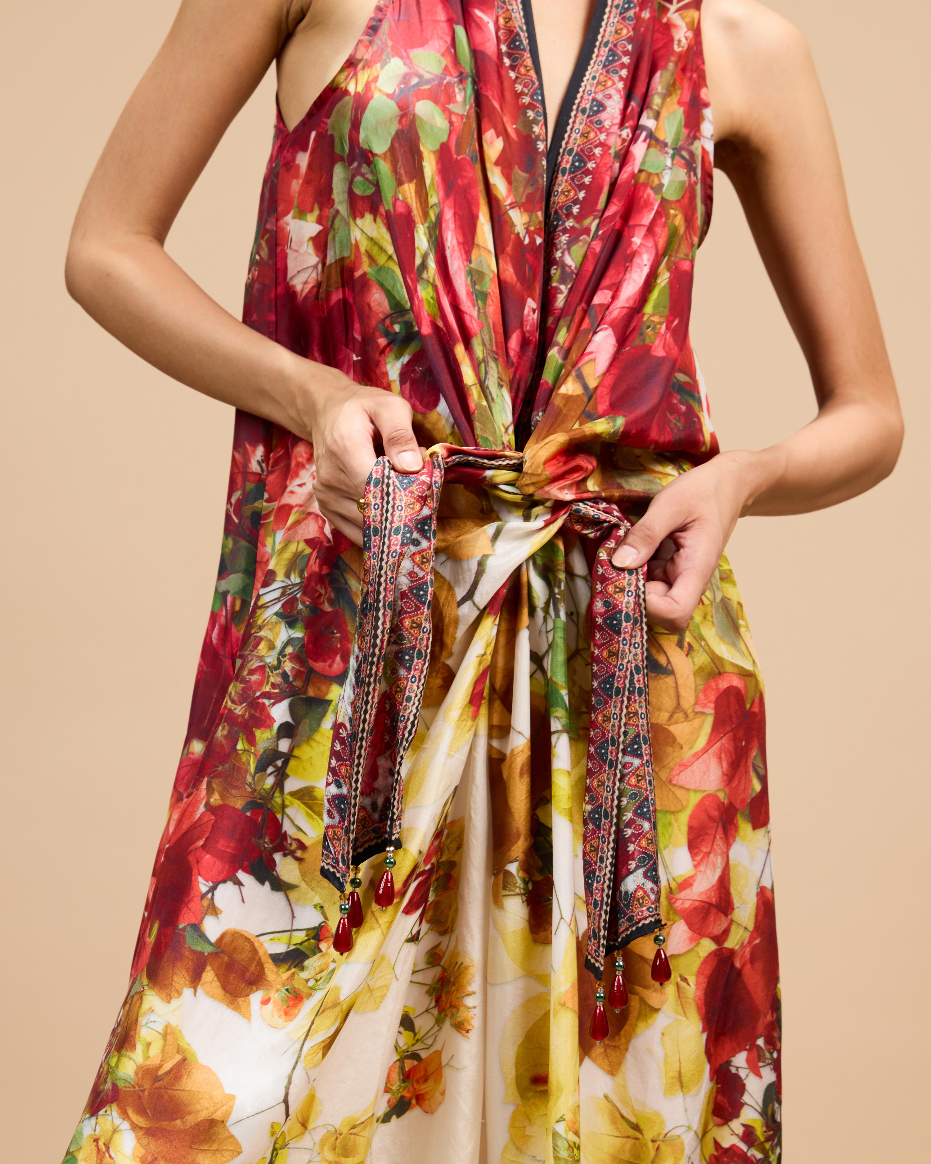 Letters to Juliet : Kimono/Trinika - Red/Rust/Gold