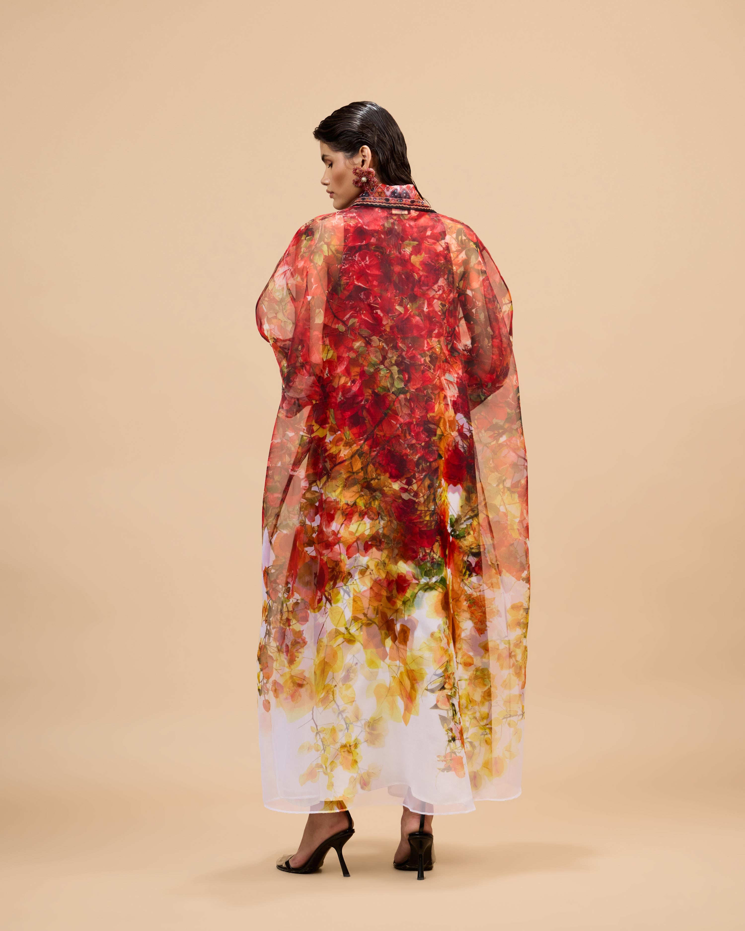 Letters to Juliet : Kimono/Trinika - Red/Rust/Gold