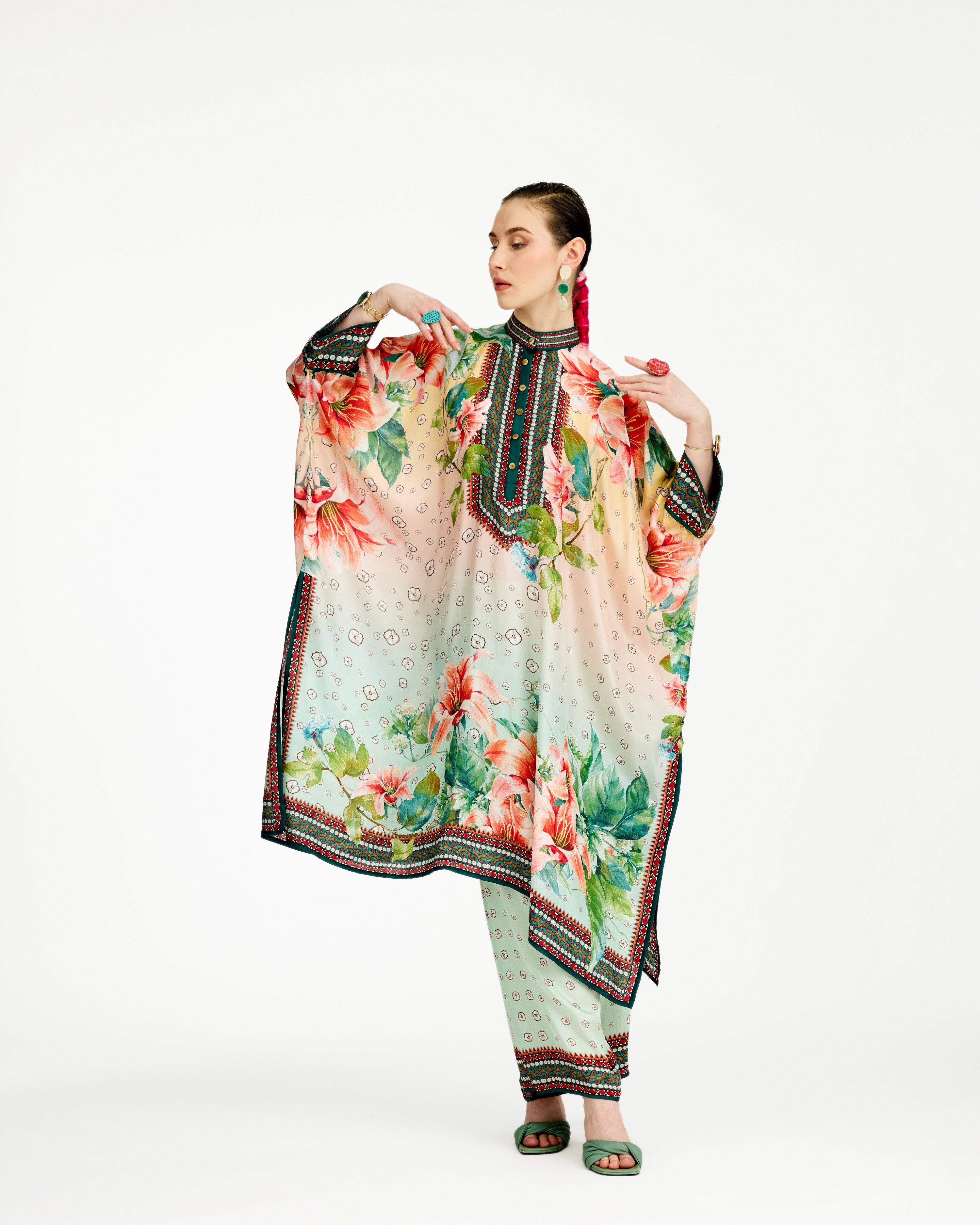 Lilium : Chantelle 42" - Peach/Mint