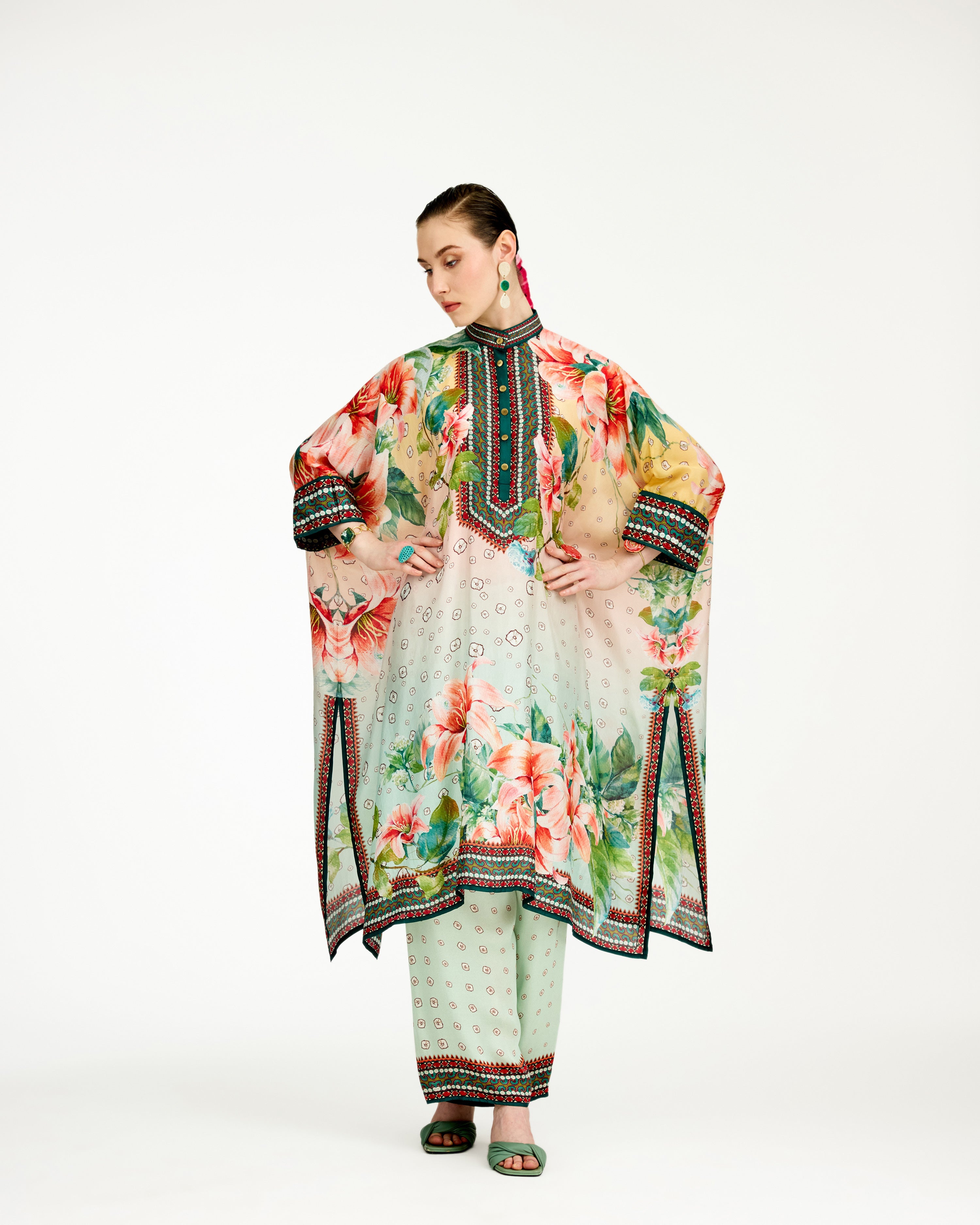 Lilium : Chantelle 42" - Peach/Mint