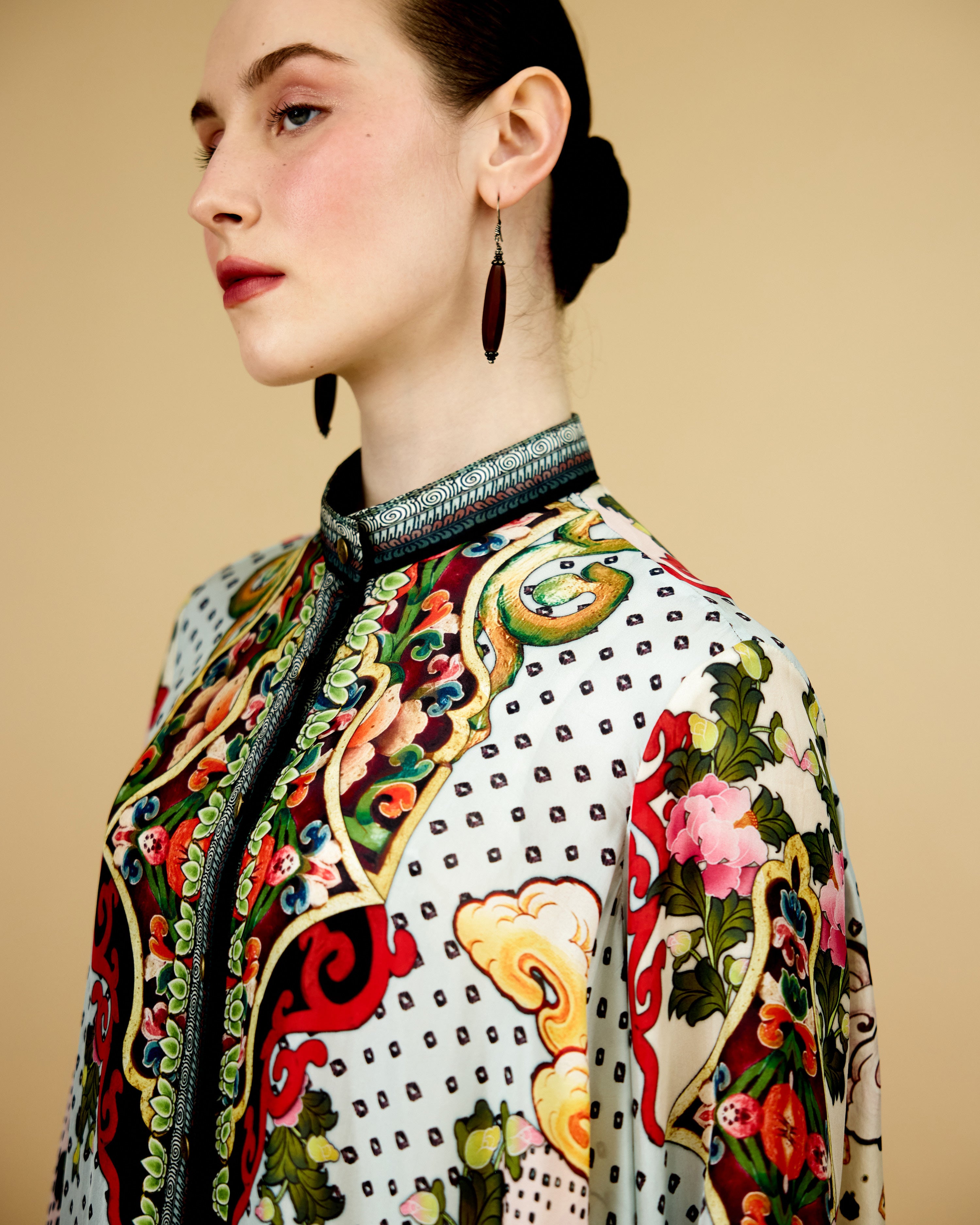Ladakh : Nilofer - Powder Blue/Beige