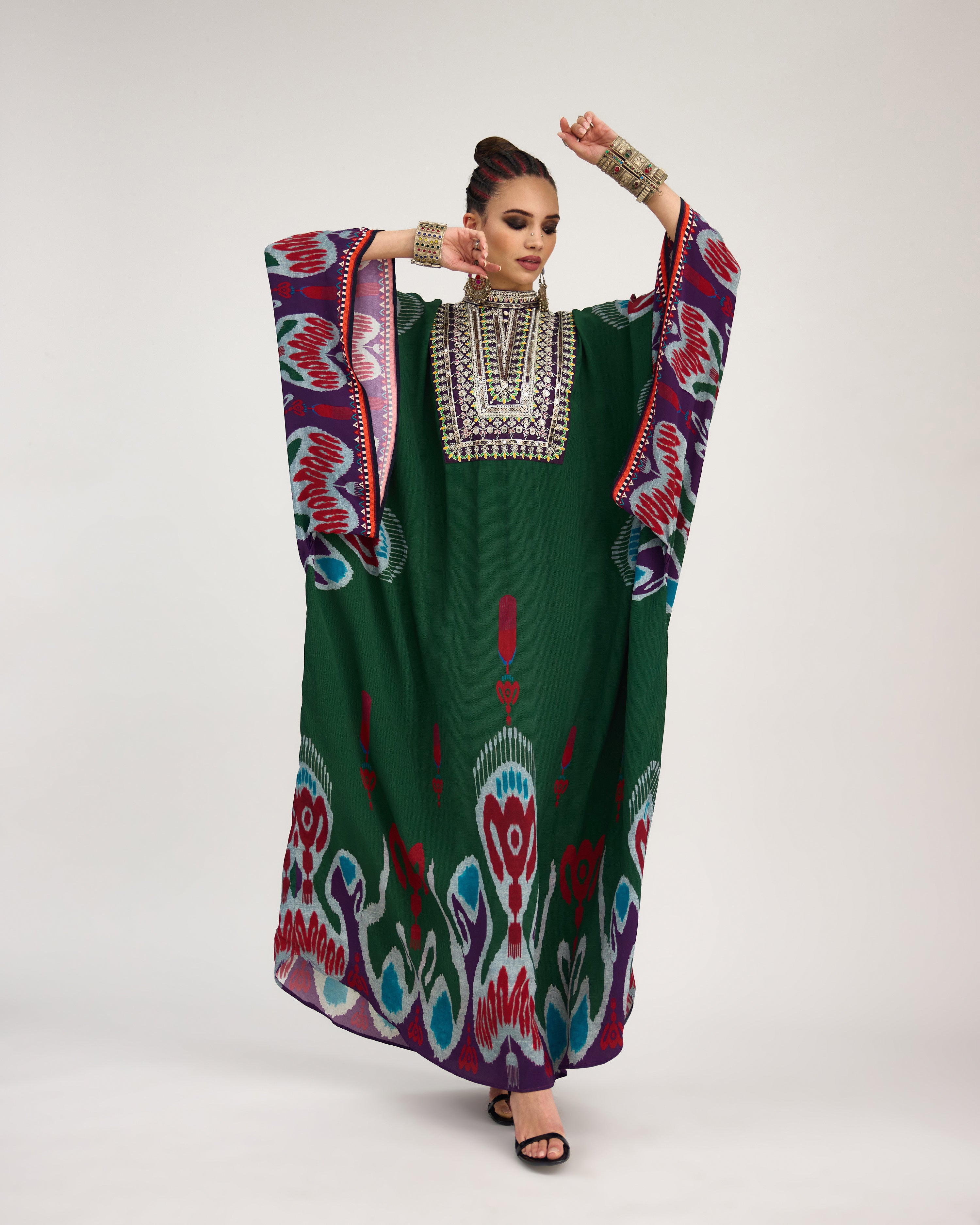 Tangier : Beatrice - Emerald/Purple
