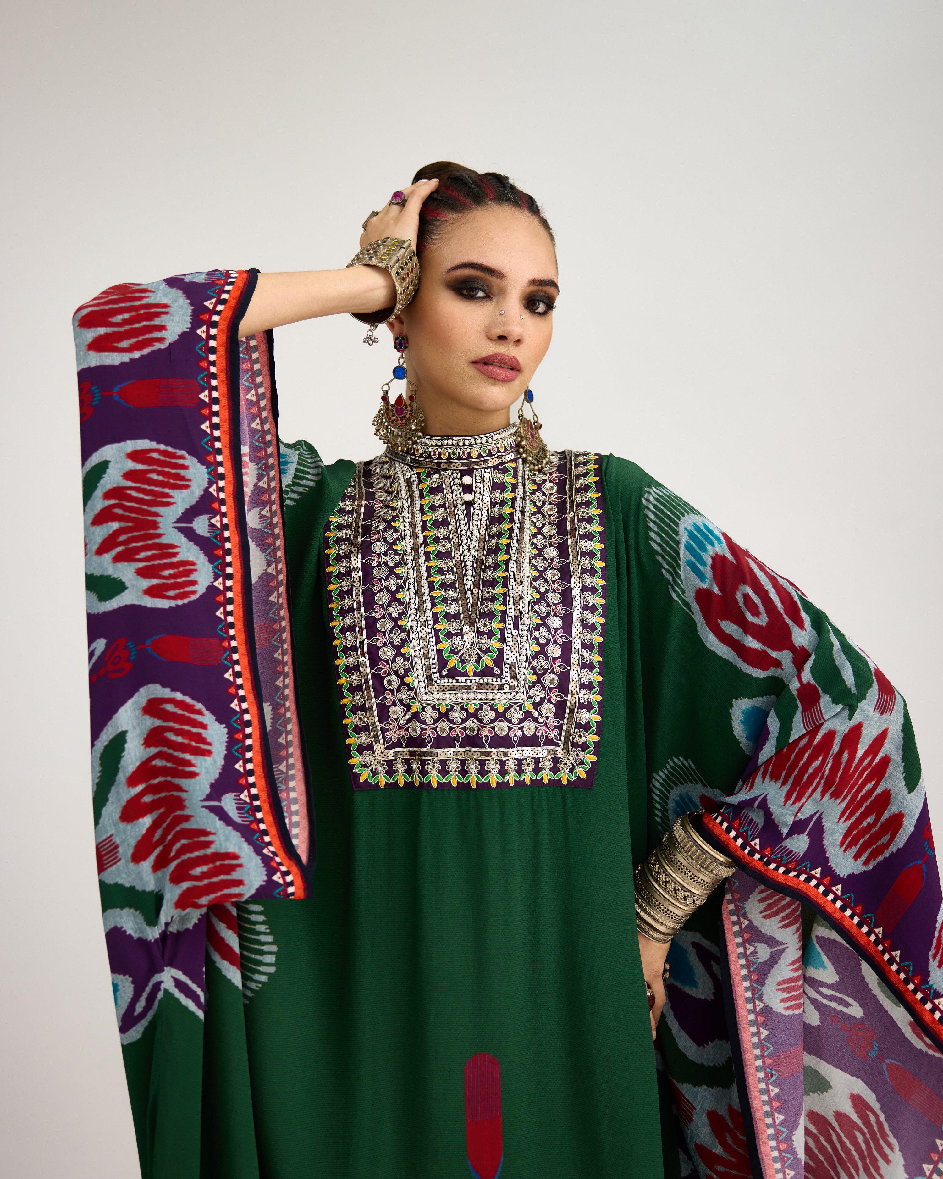 Tangier : Beatrice - Emerald/Purple