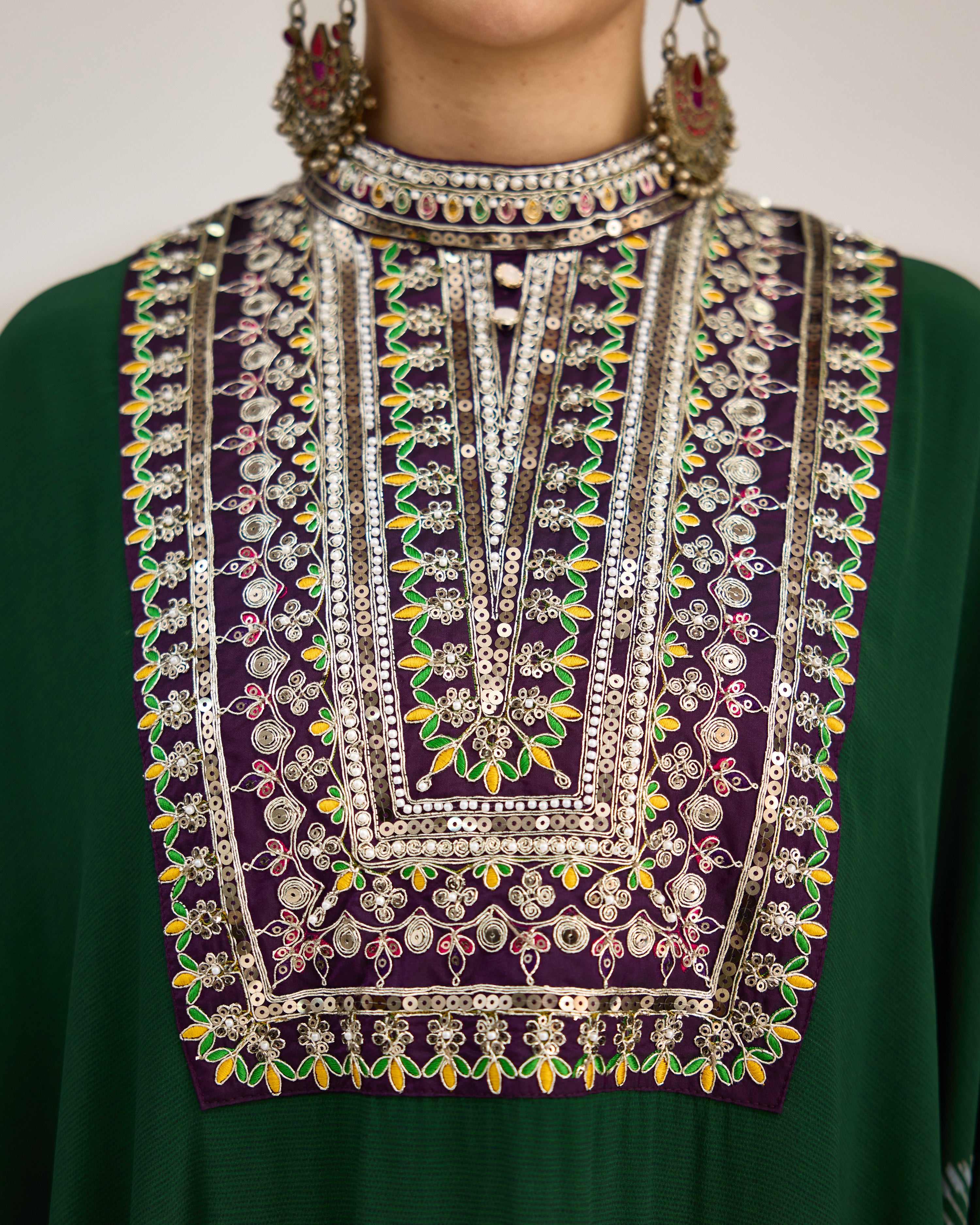 Tangier : Beatrice - Emerald/Purple