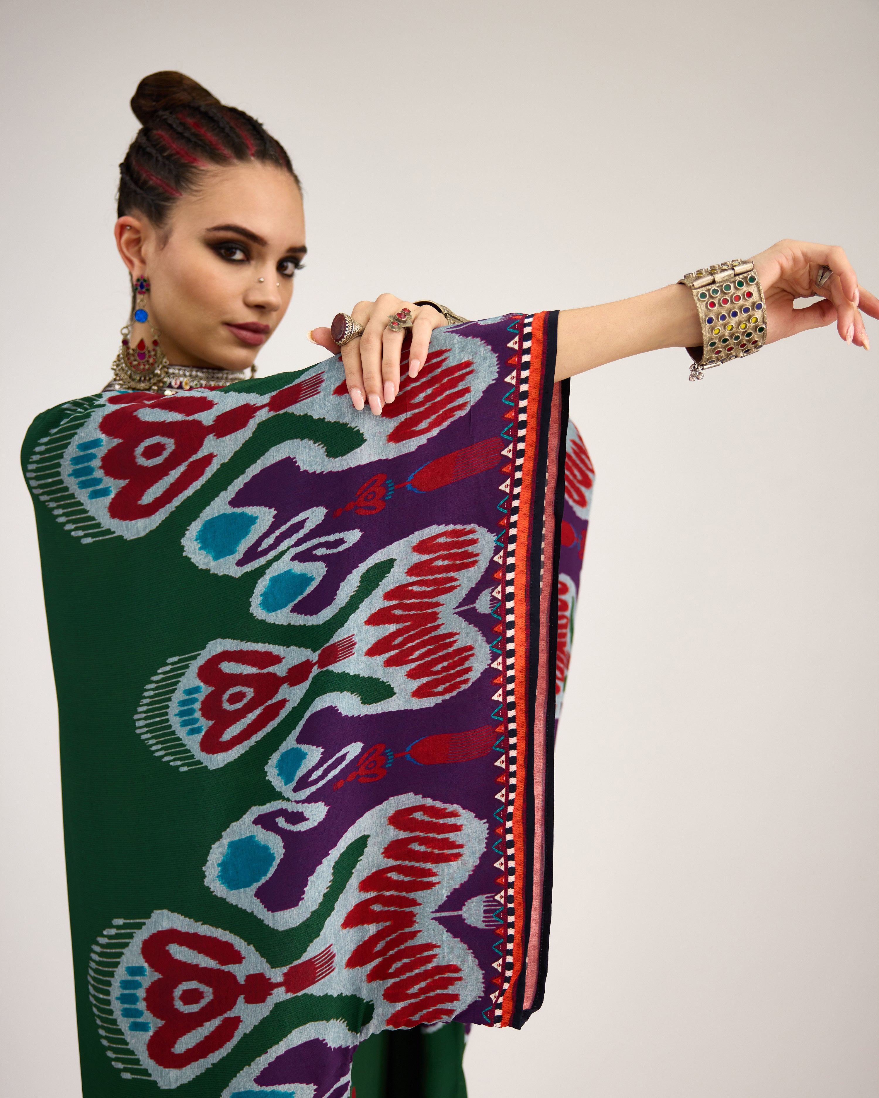 Tangier : Beatrice - Emerald/Purple