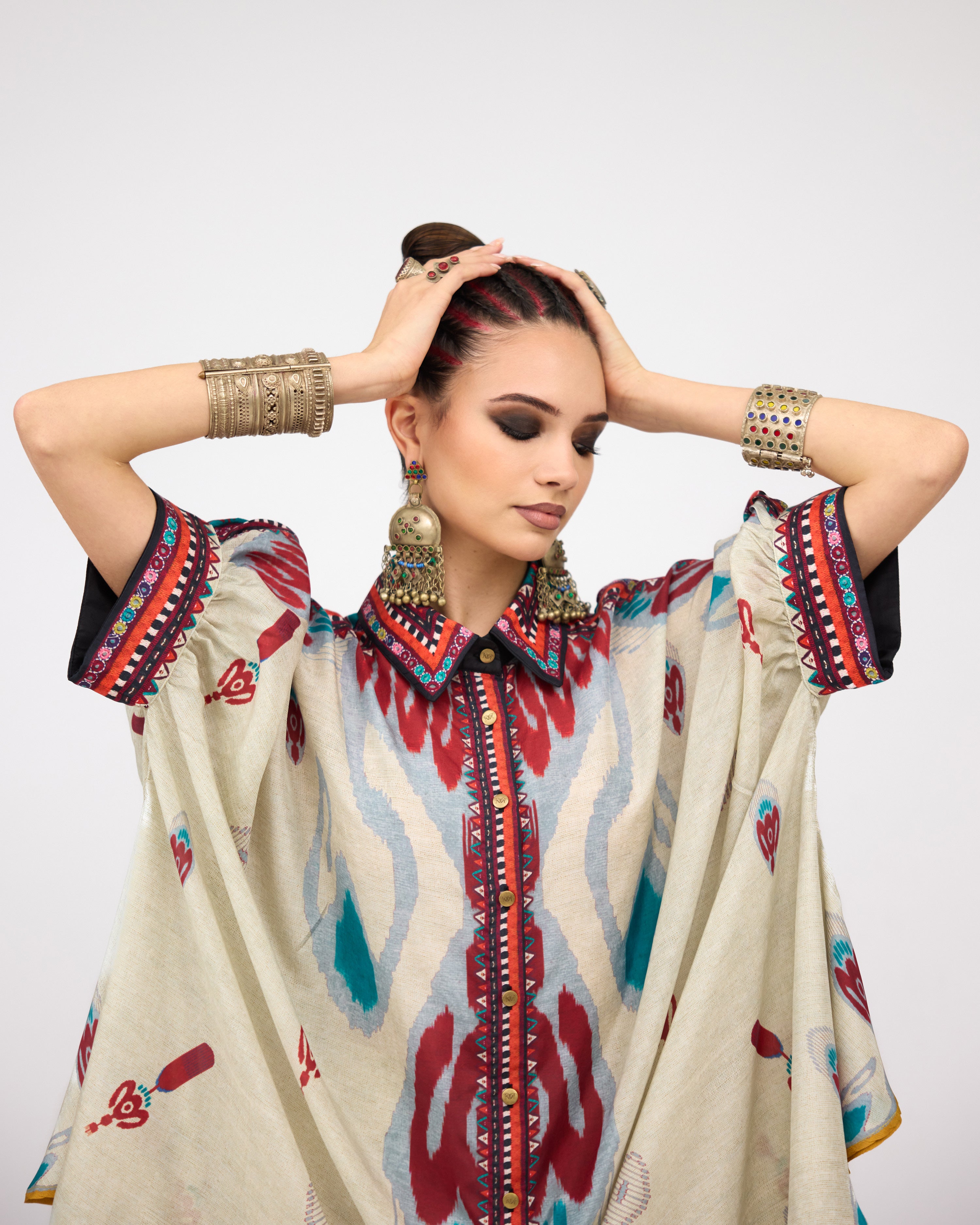 Tangier : Kamara - Eggshell/Multi