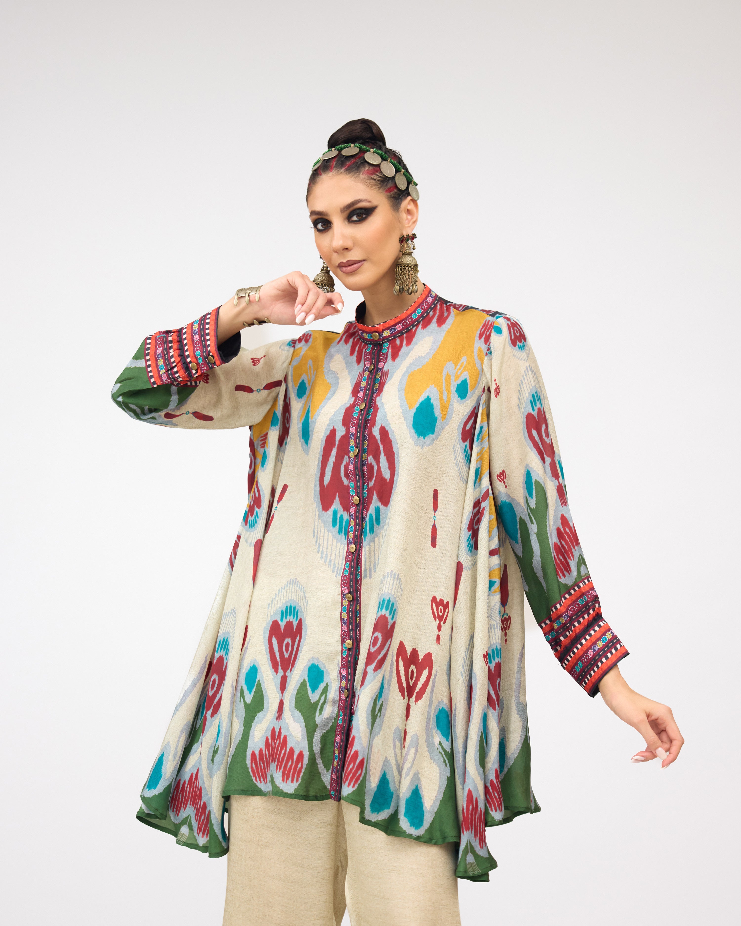 Tangier : Nilofer - Eggshell/Multi