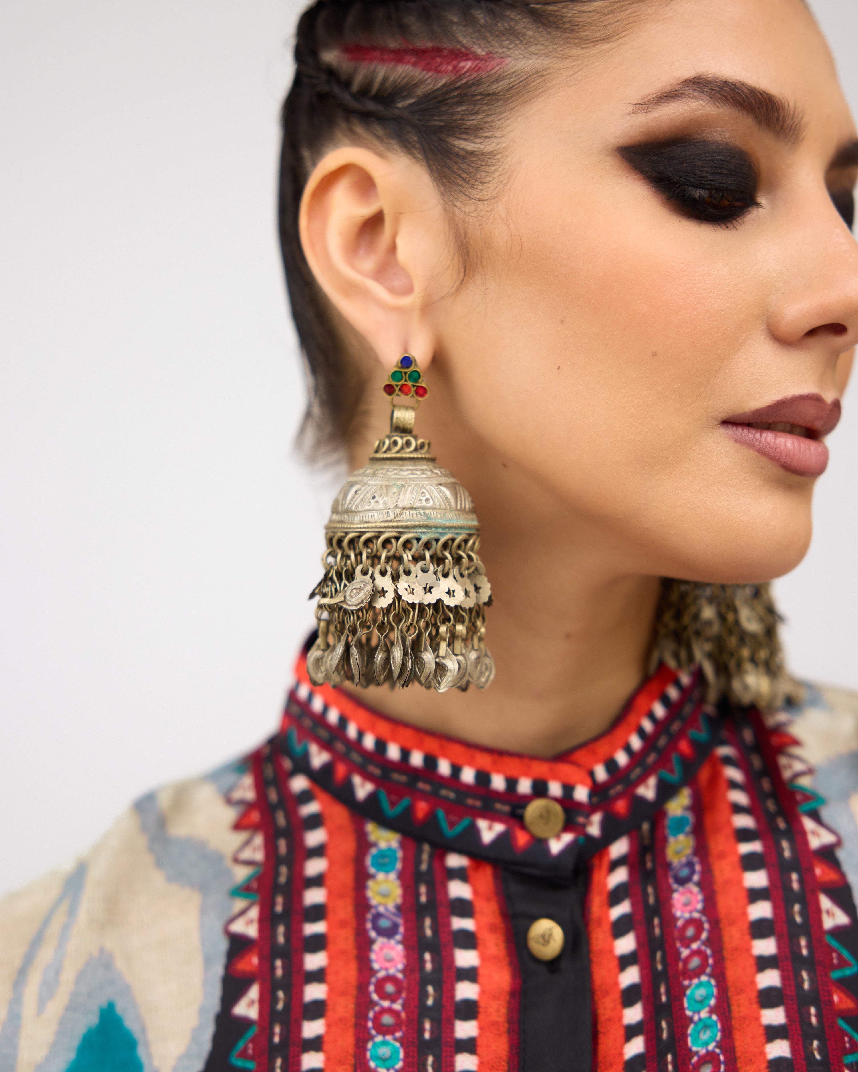 Tangier : Navya - Charcoal/Multi