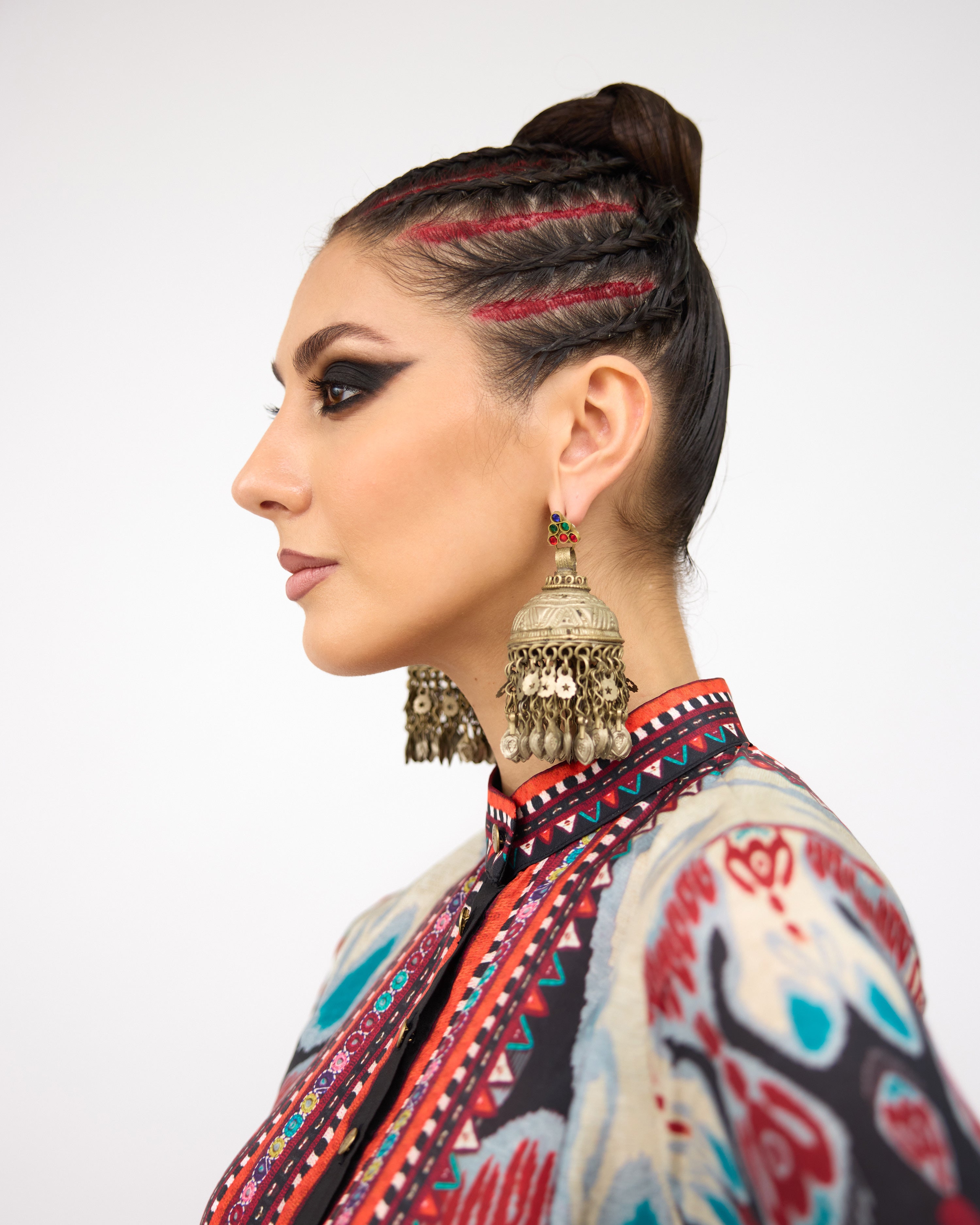 Tangier : Navya - Charcoal/Multi