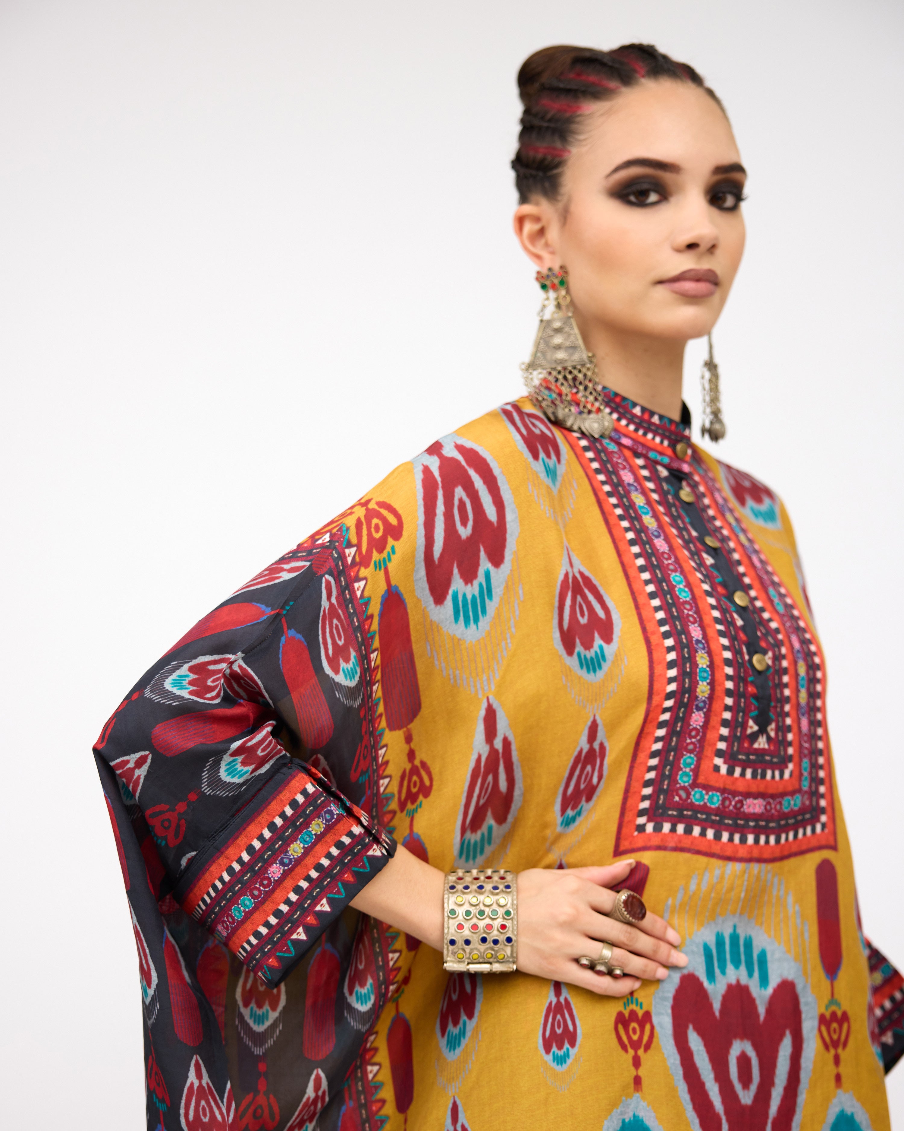 Tangier : Chanel 36" - Mustard/Multi