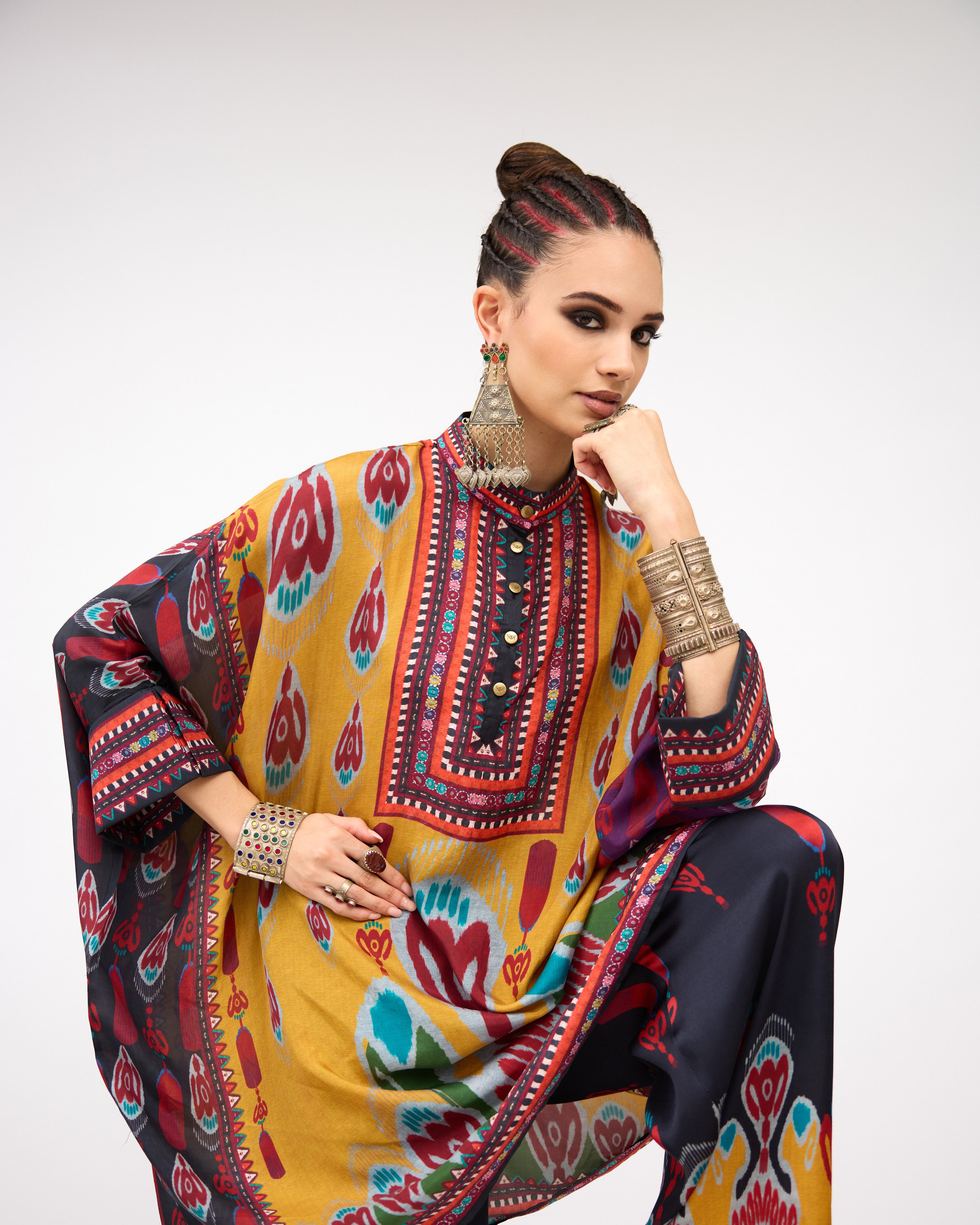 Tangier : Chanel 36" - Mustard/Multi