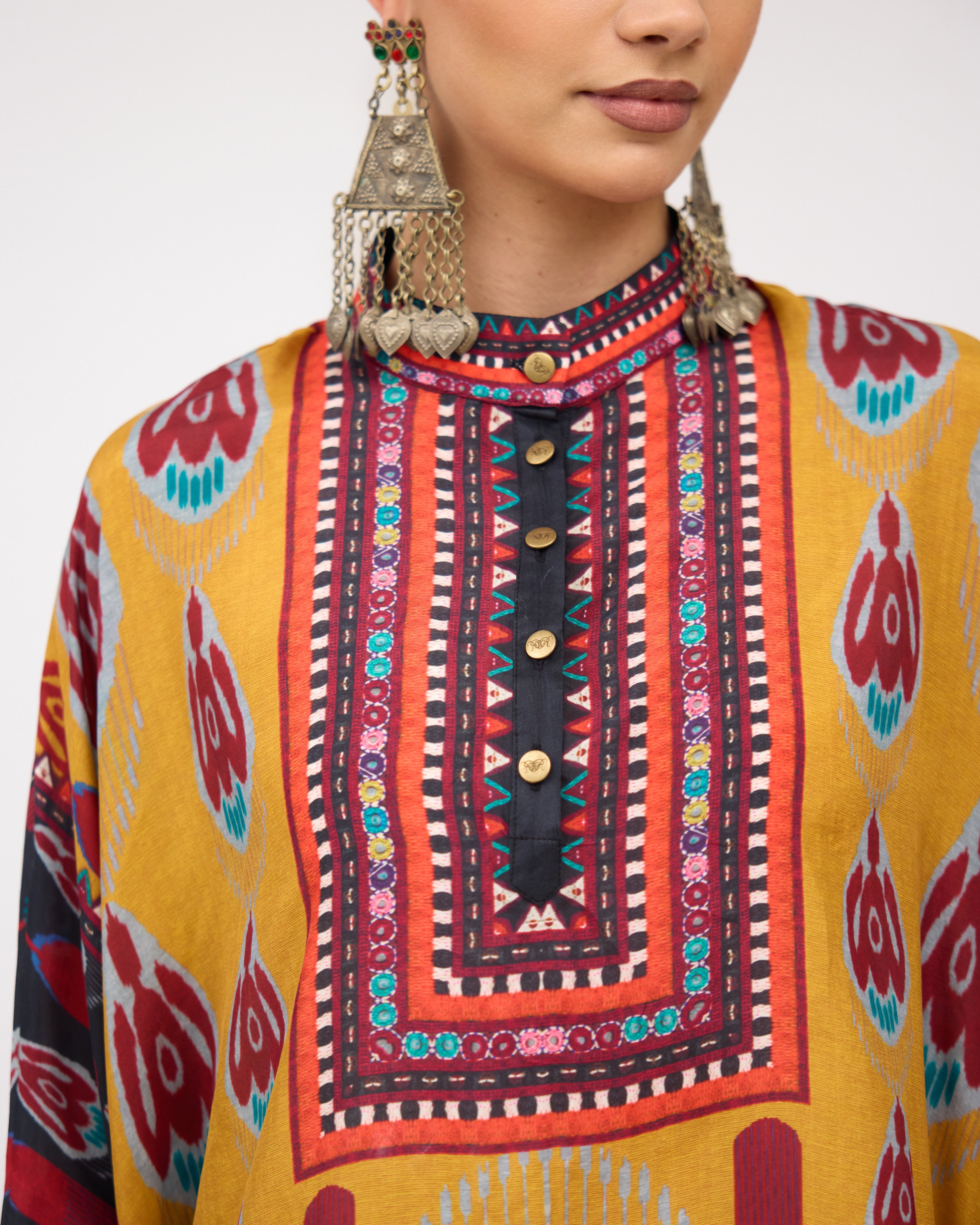 Tangier : Chanel 36" - Mustard/Multi