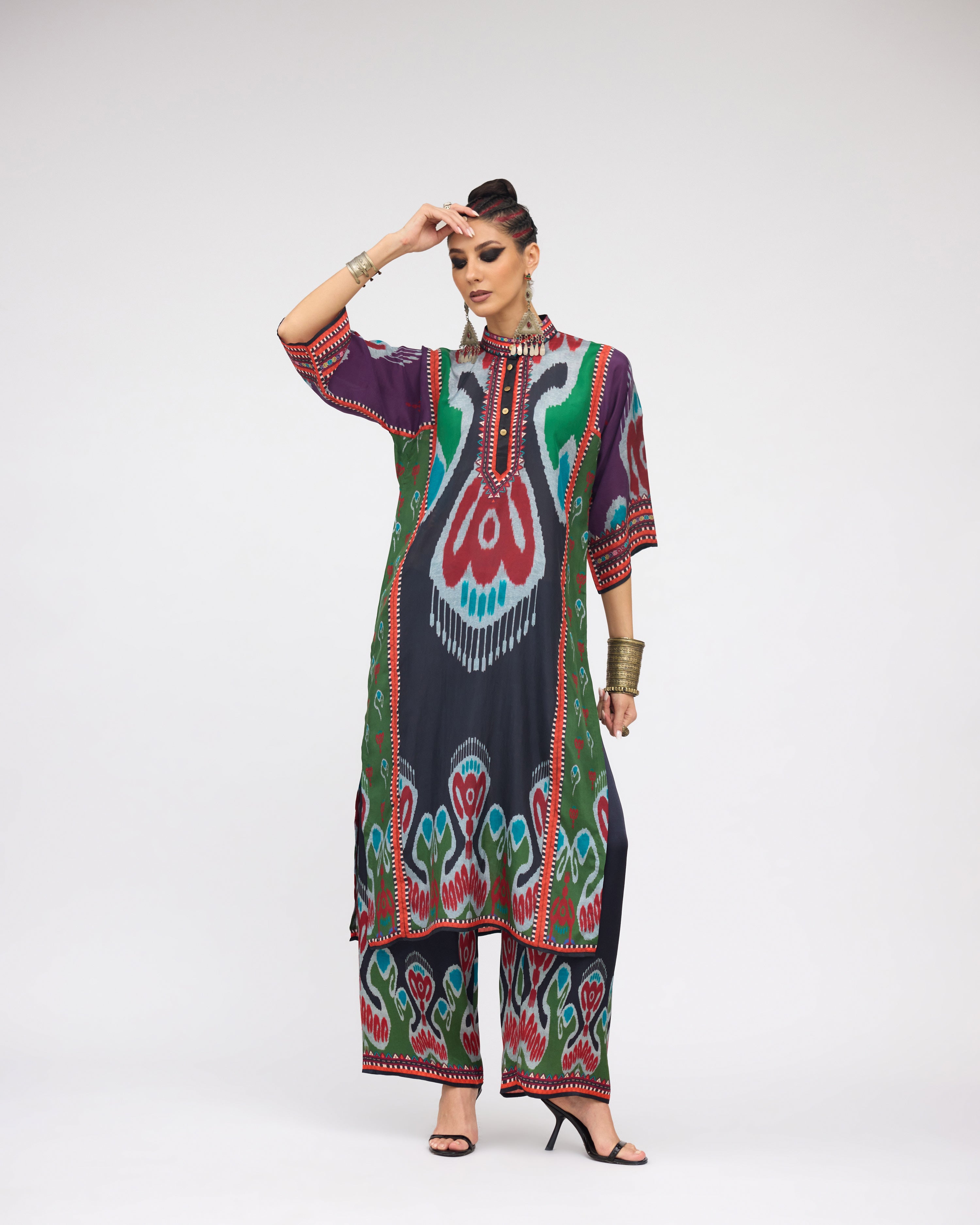Tangier : Ghazala - Charcoal/Multi