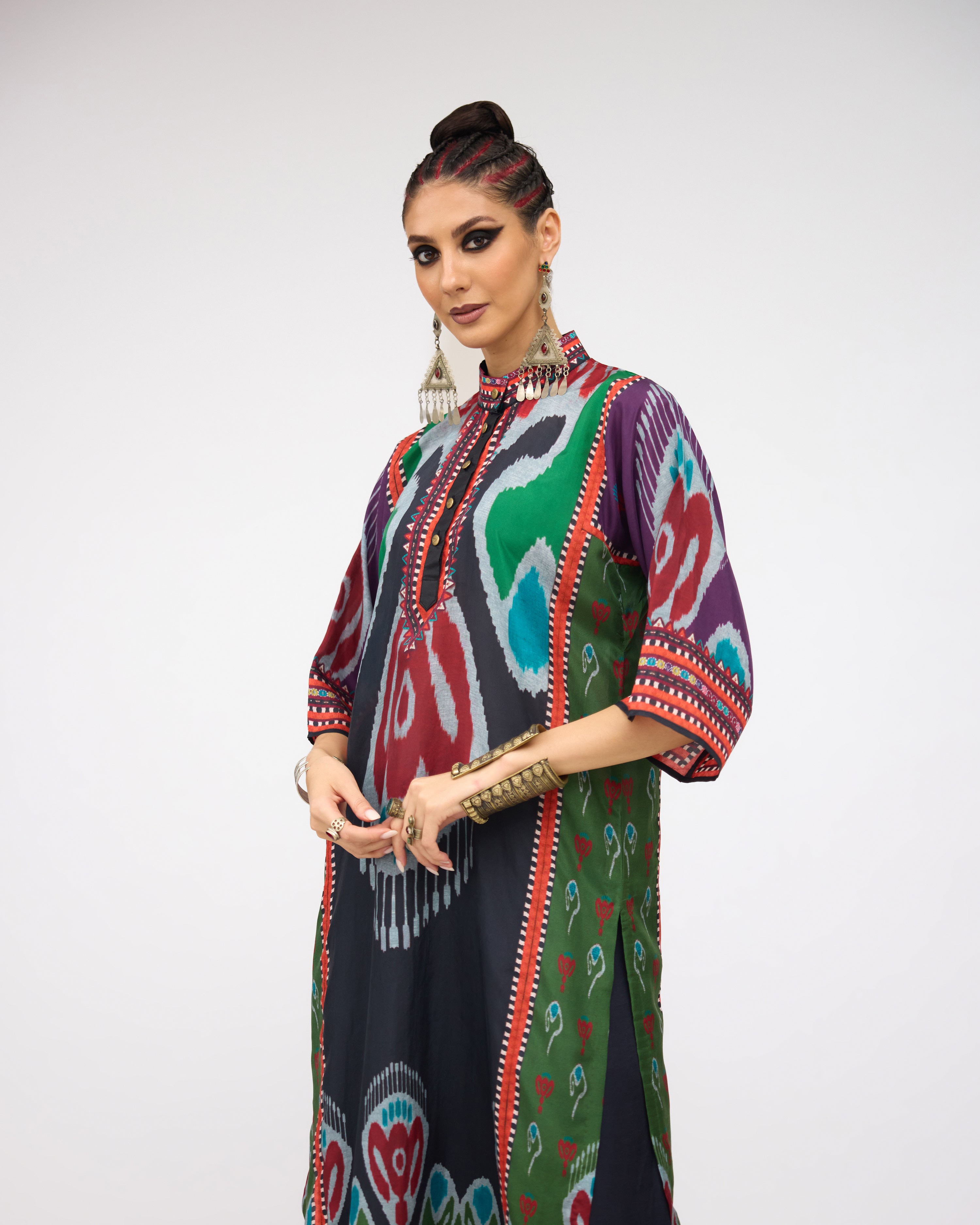 Tangier : Ghazala - Charcoal/Multi