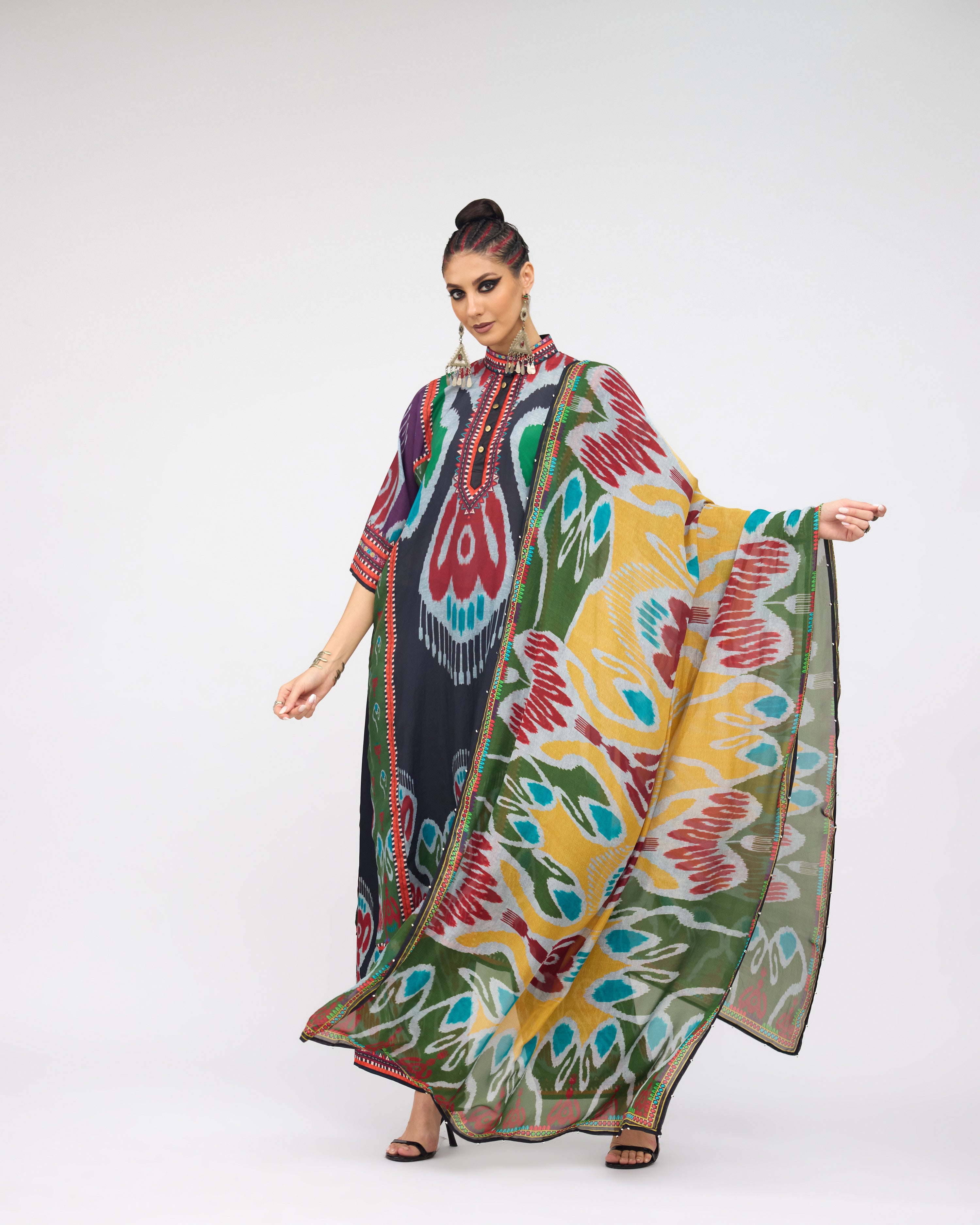 Tangier : Ghazala - Charcoal/Multi