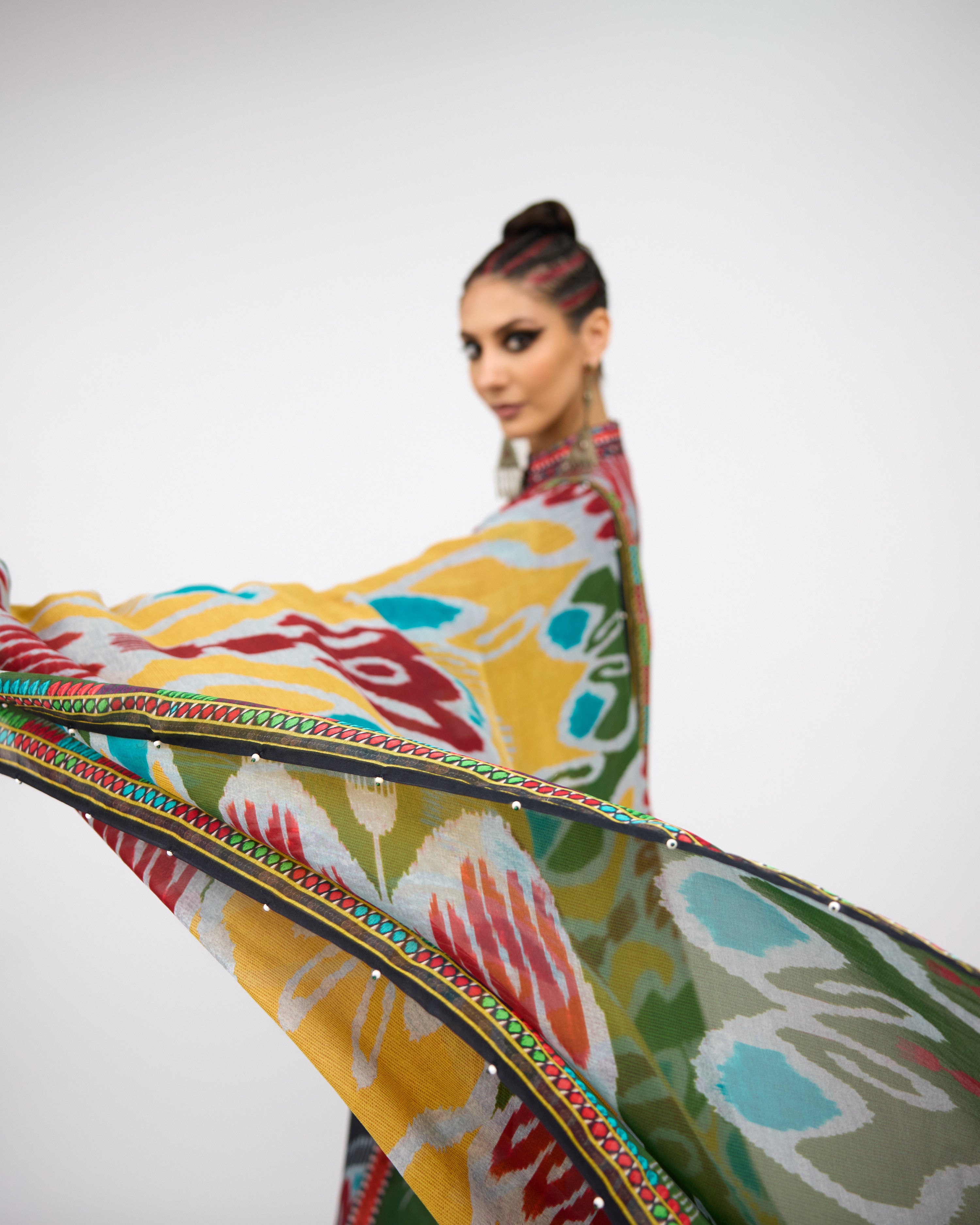 Tangier : Ghazala - Charcoal/Multi