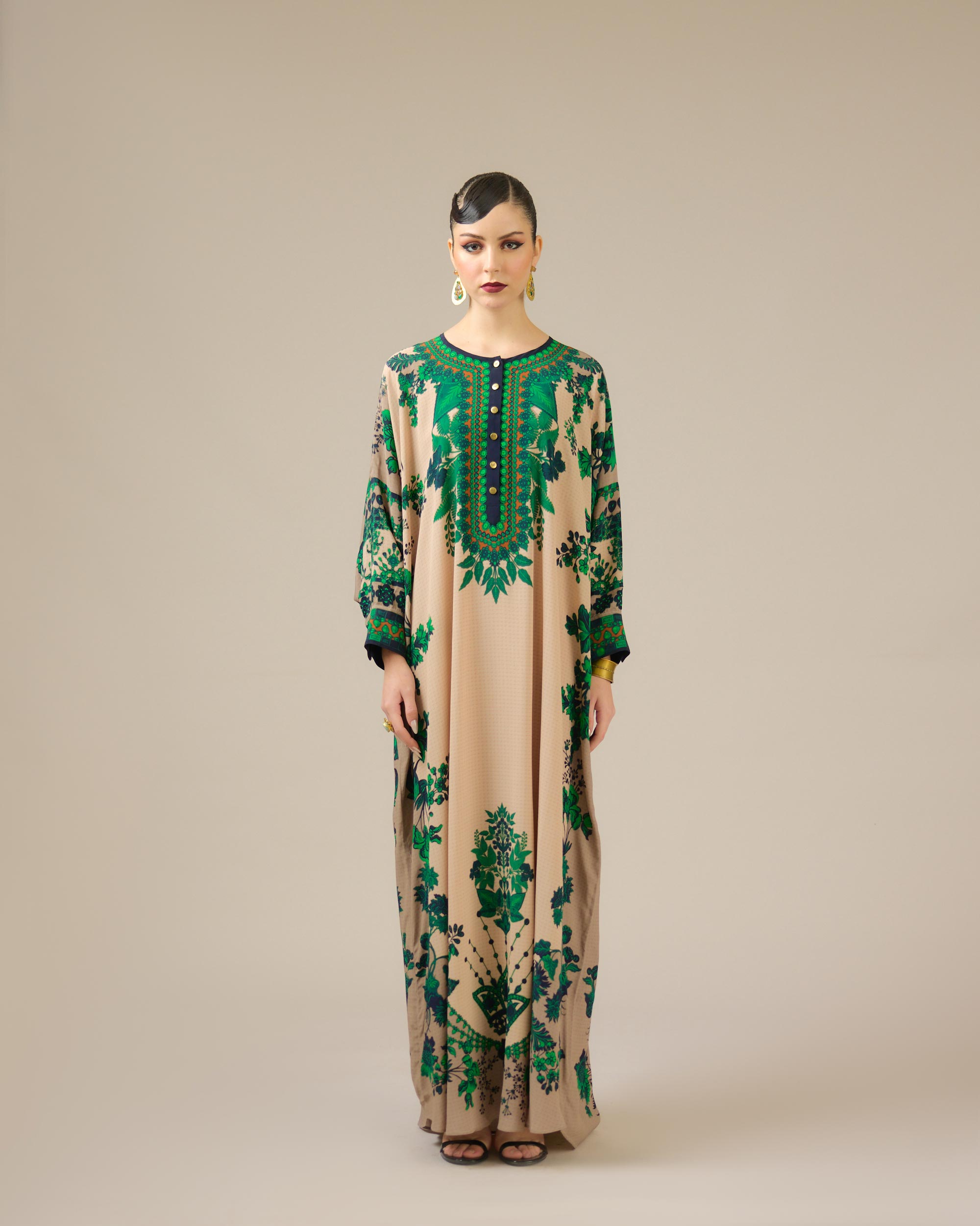 Nizam : Mabel - Nude/Emerald