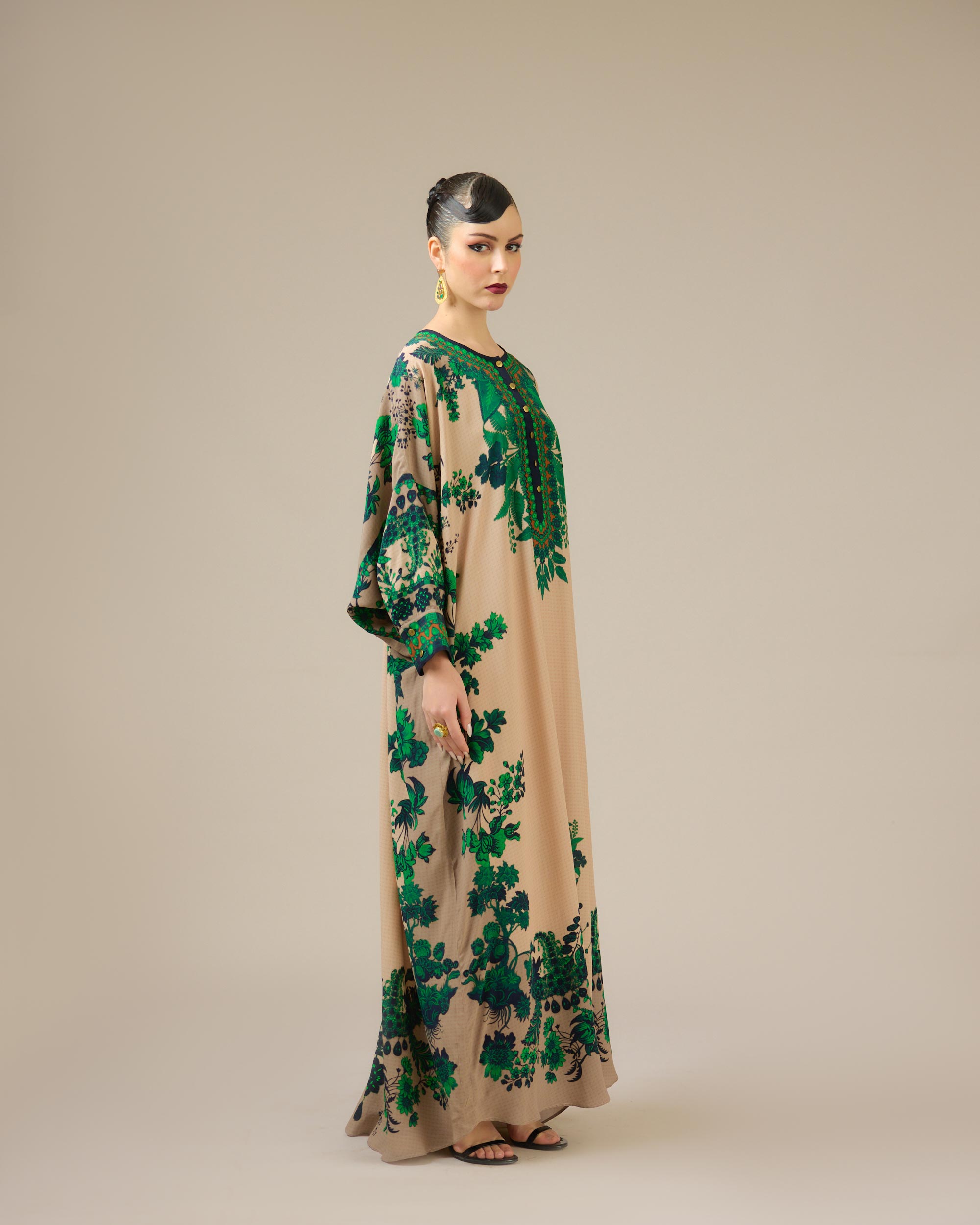 Nizam : Mabel - Nude/Emerald