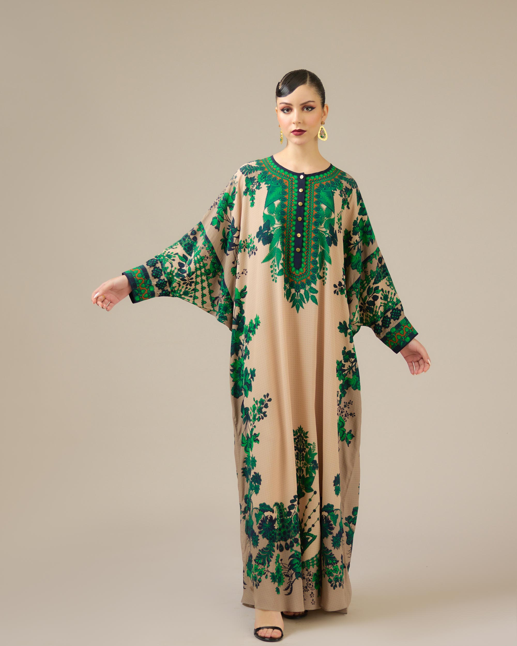 Nizam : Mabel - Nude/Emerald