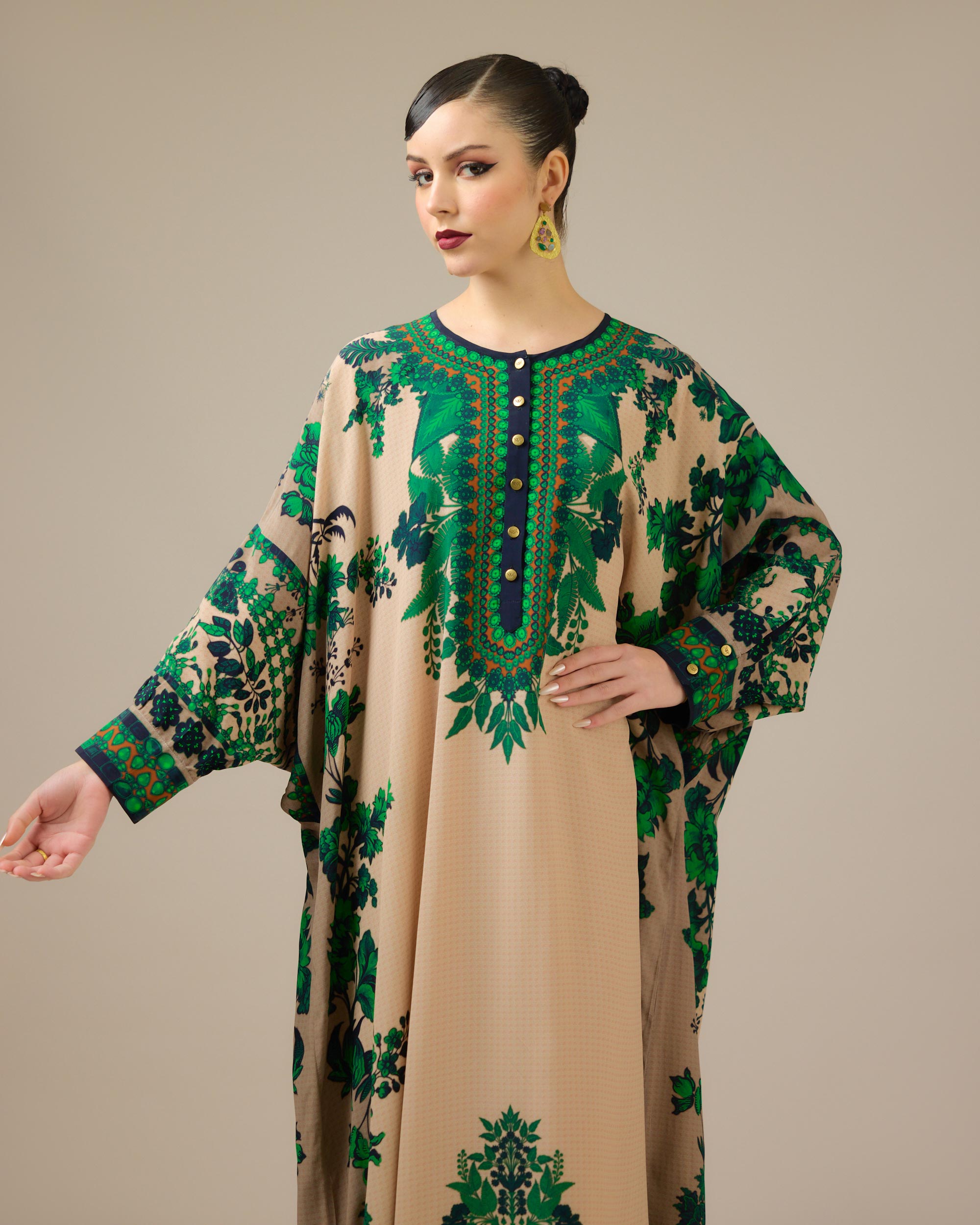Nizam : Mabel - Nude/Emerald