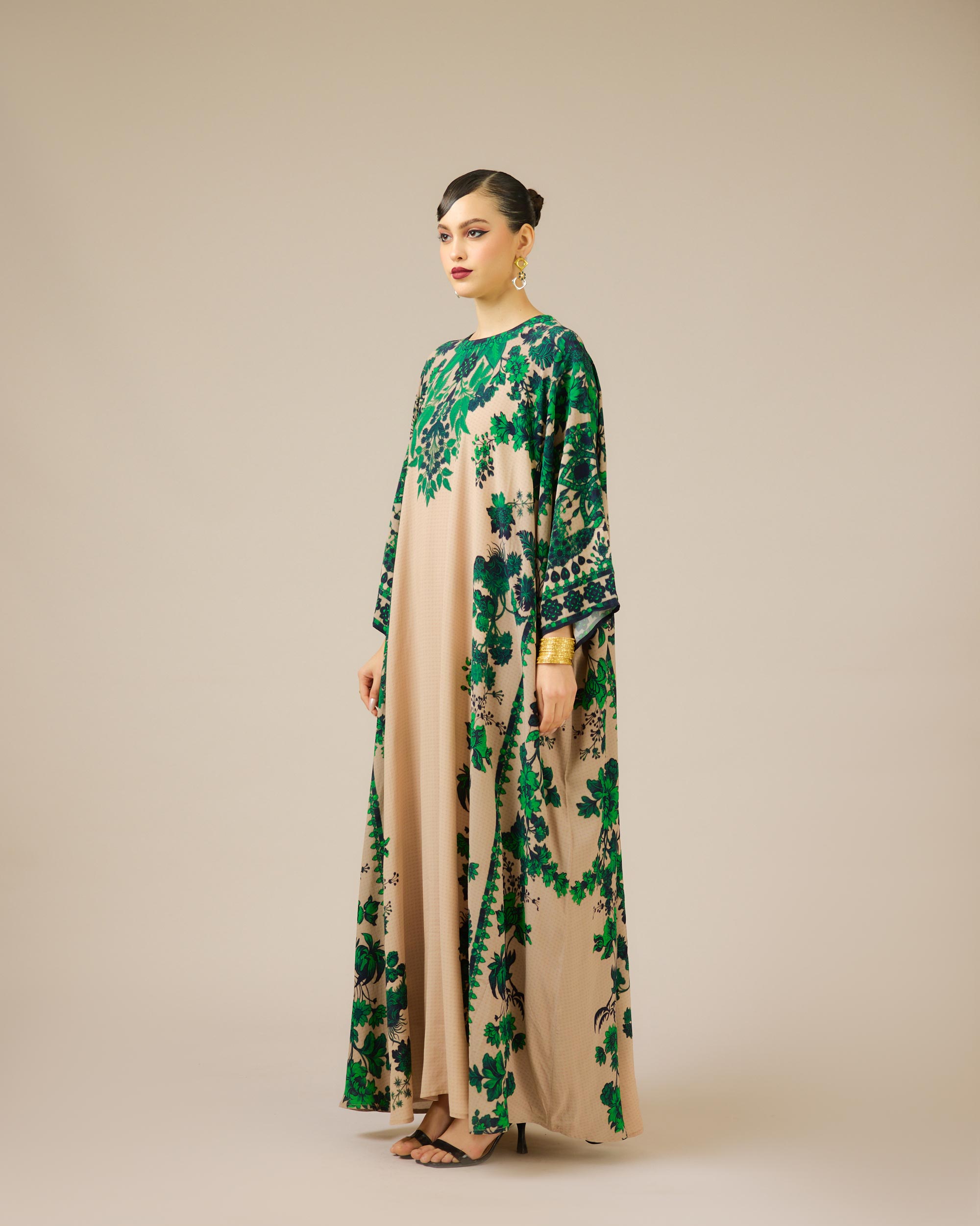 Nizam : Insha - Nude/Emerald