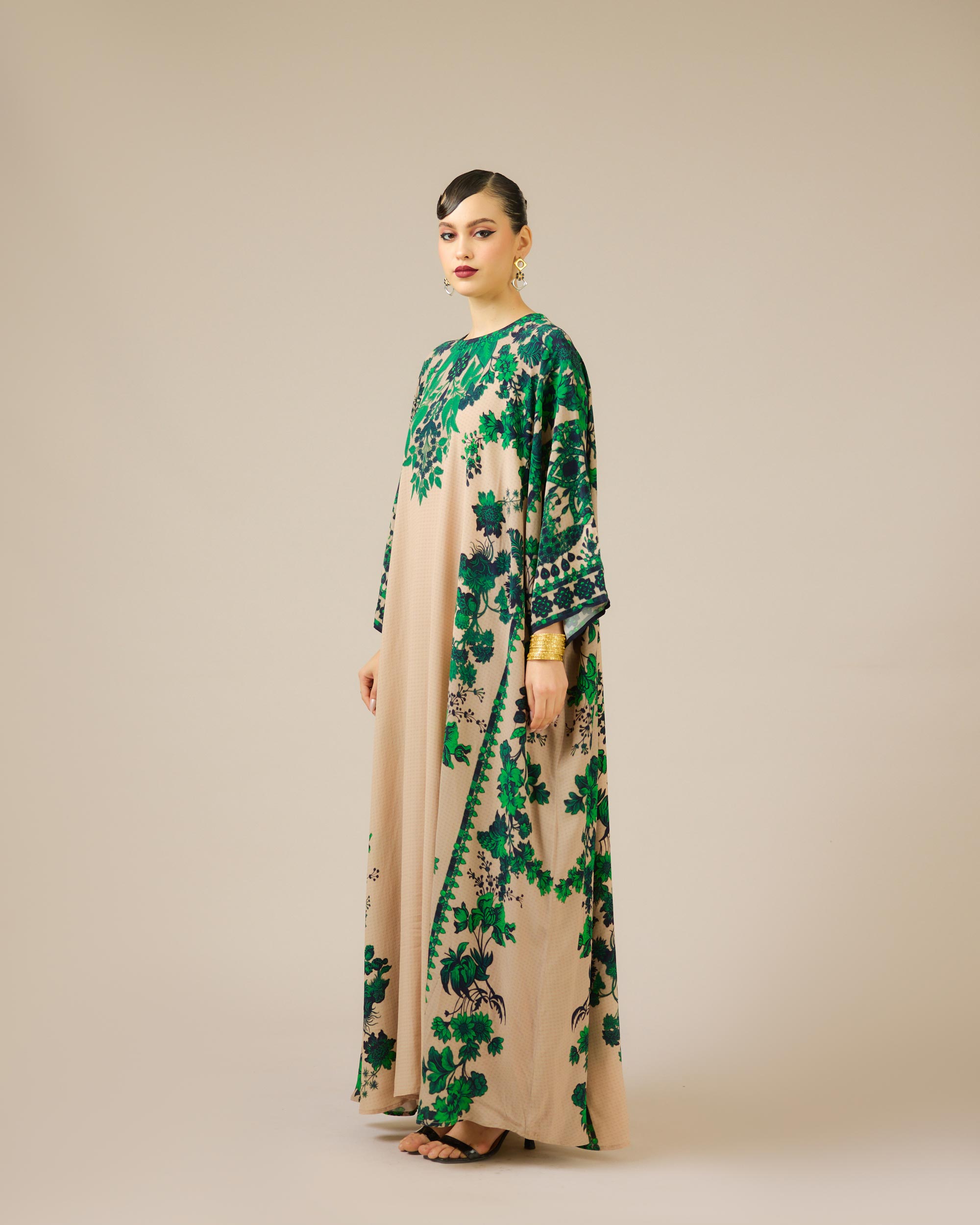 Nizam : Insha - Nude/Emerald