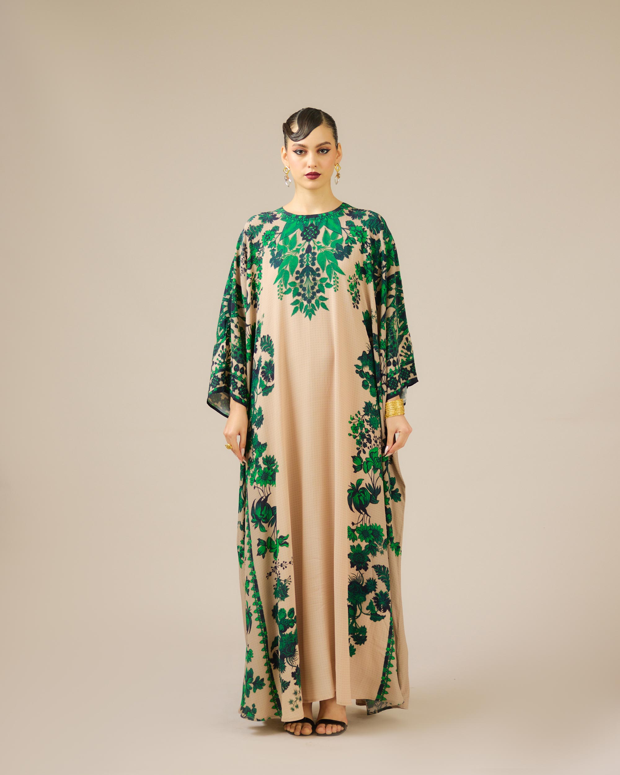 Nizam : Insha - Nude/Emerald