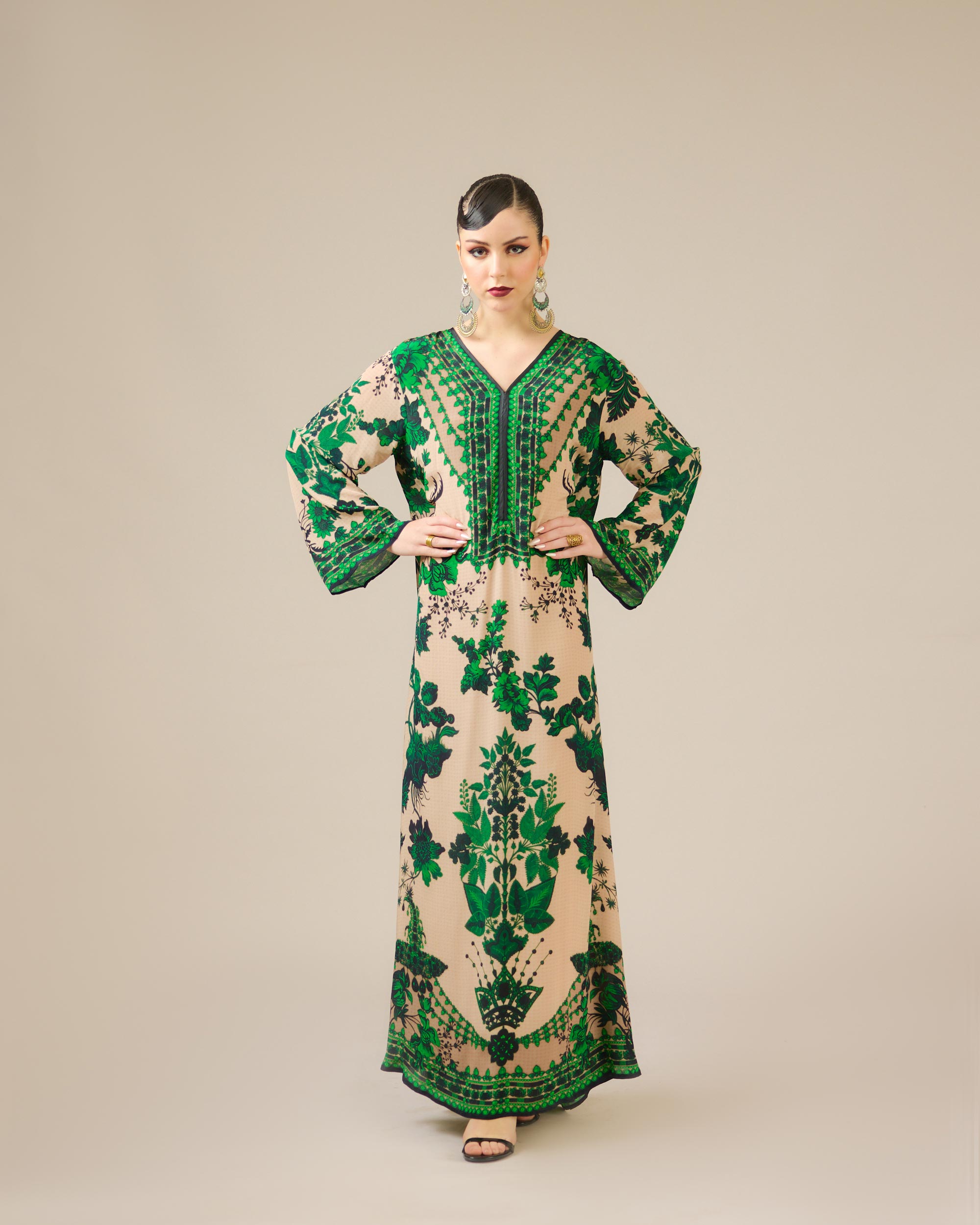 Nizam : Chantel - Nude/Emerald
