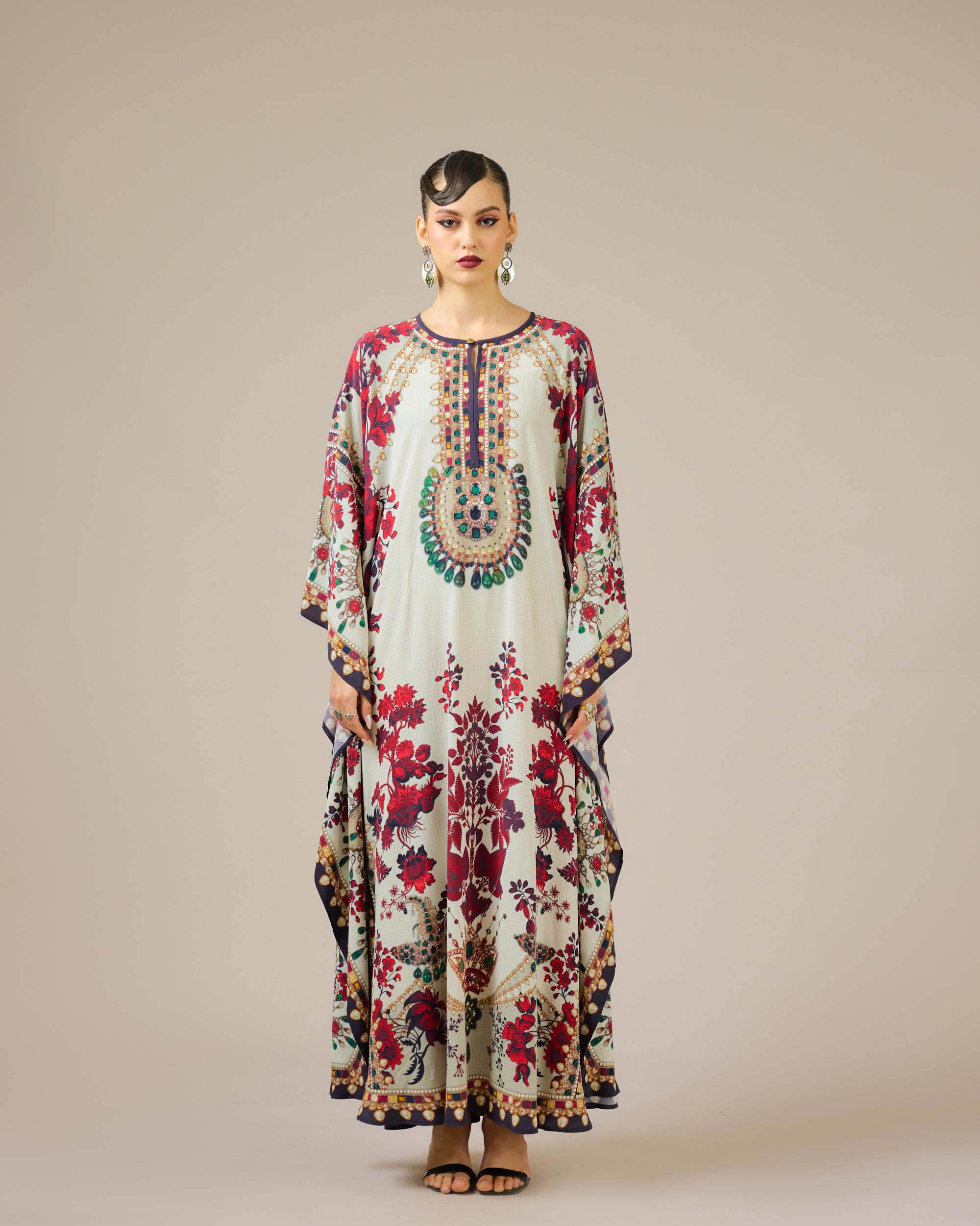 Nizam : Sharifa - Ivory/Red