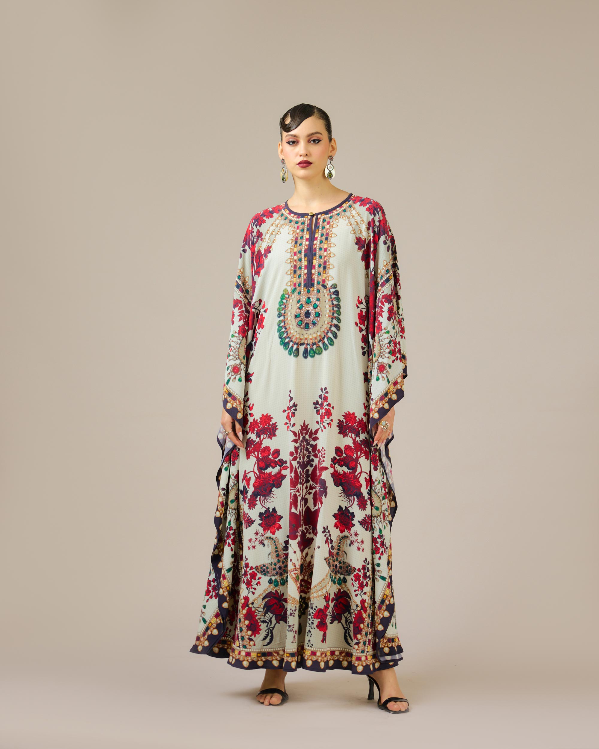 Nizam : Sharifa - Ivory/Red