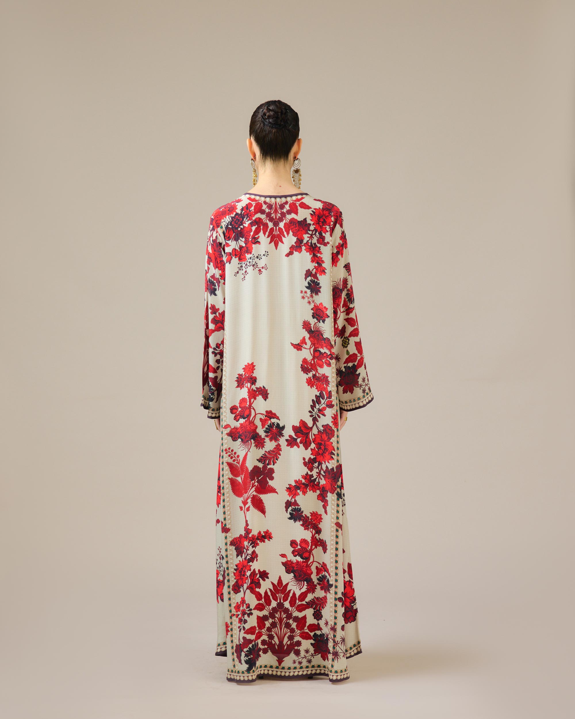 Nizam : Ghazala - Ivory/Red