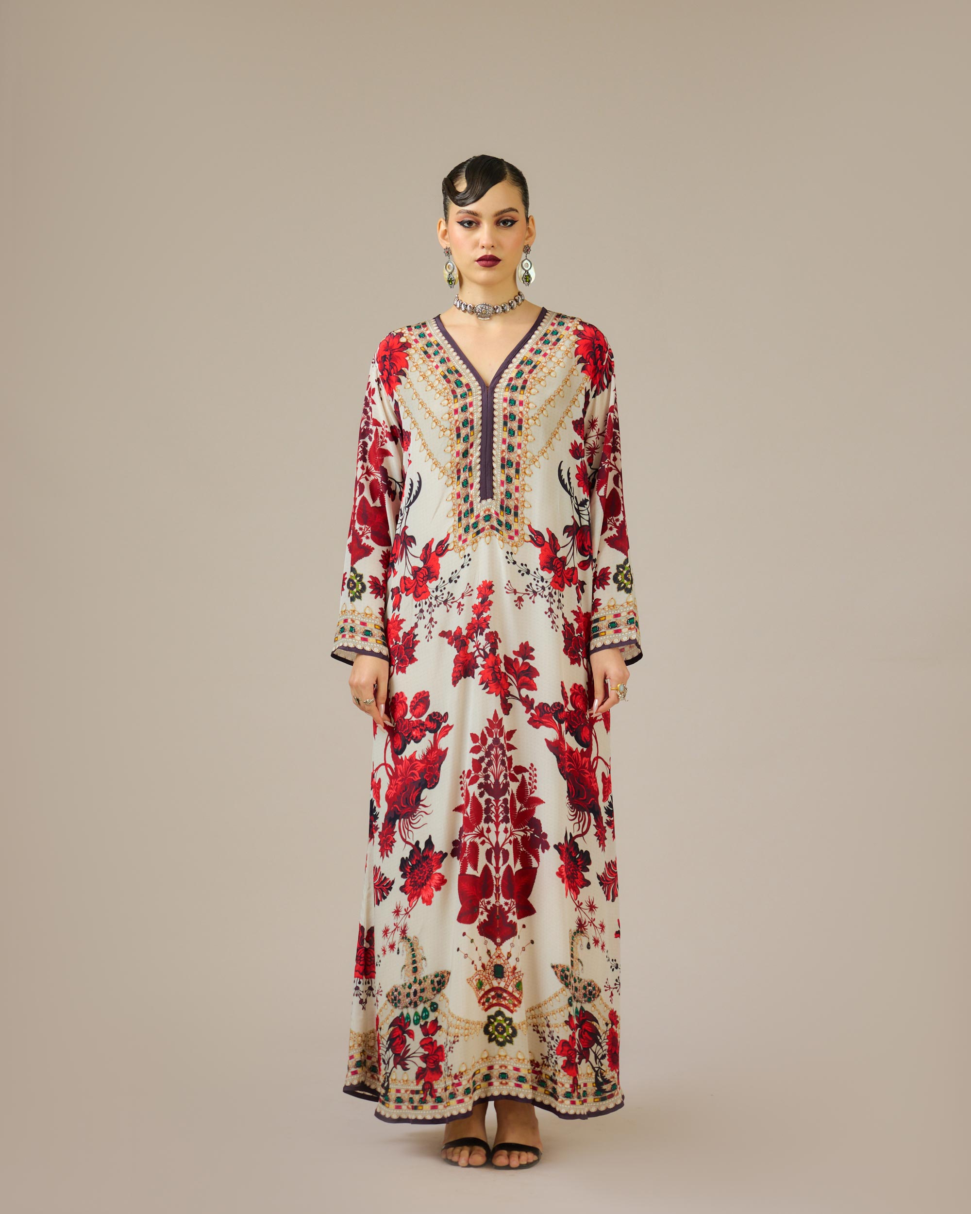 Nizam : Chantel - Ivory/Red