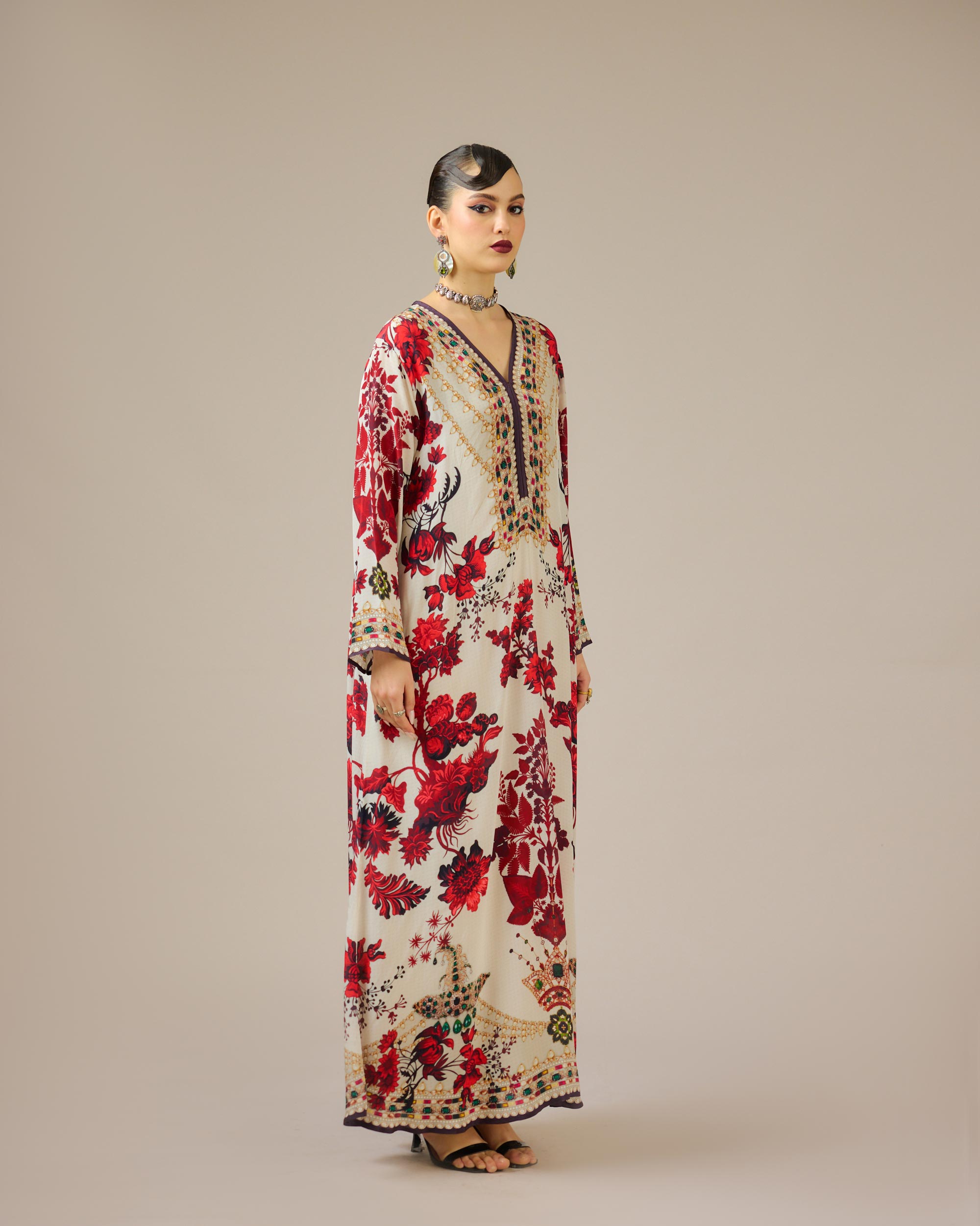 Nizam : Chantel - Ivory/Red