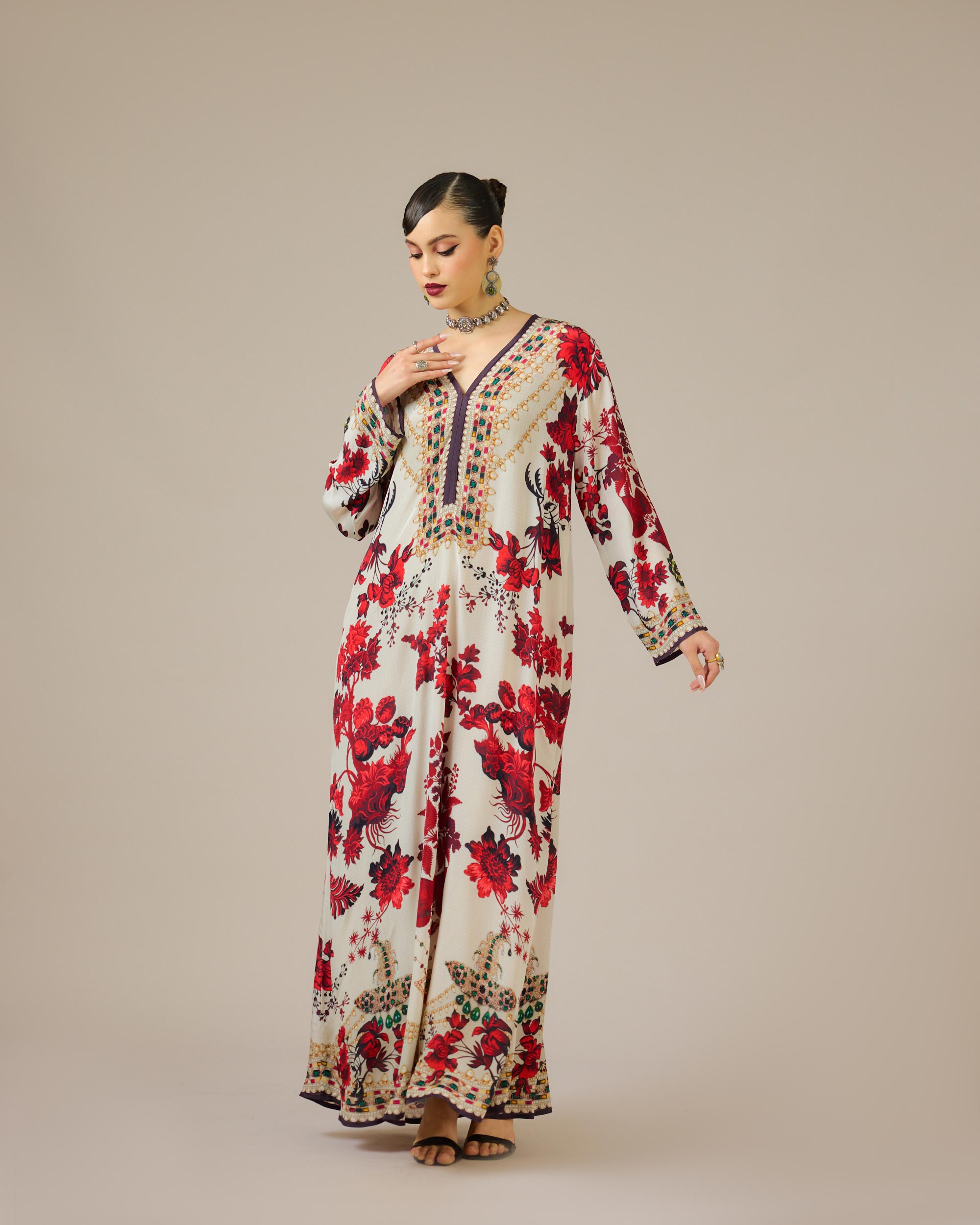 Nizam : Chantel - Ivory/Red