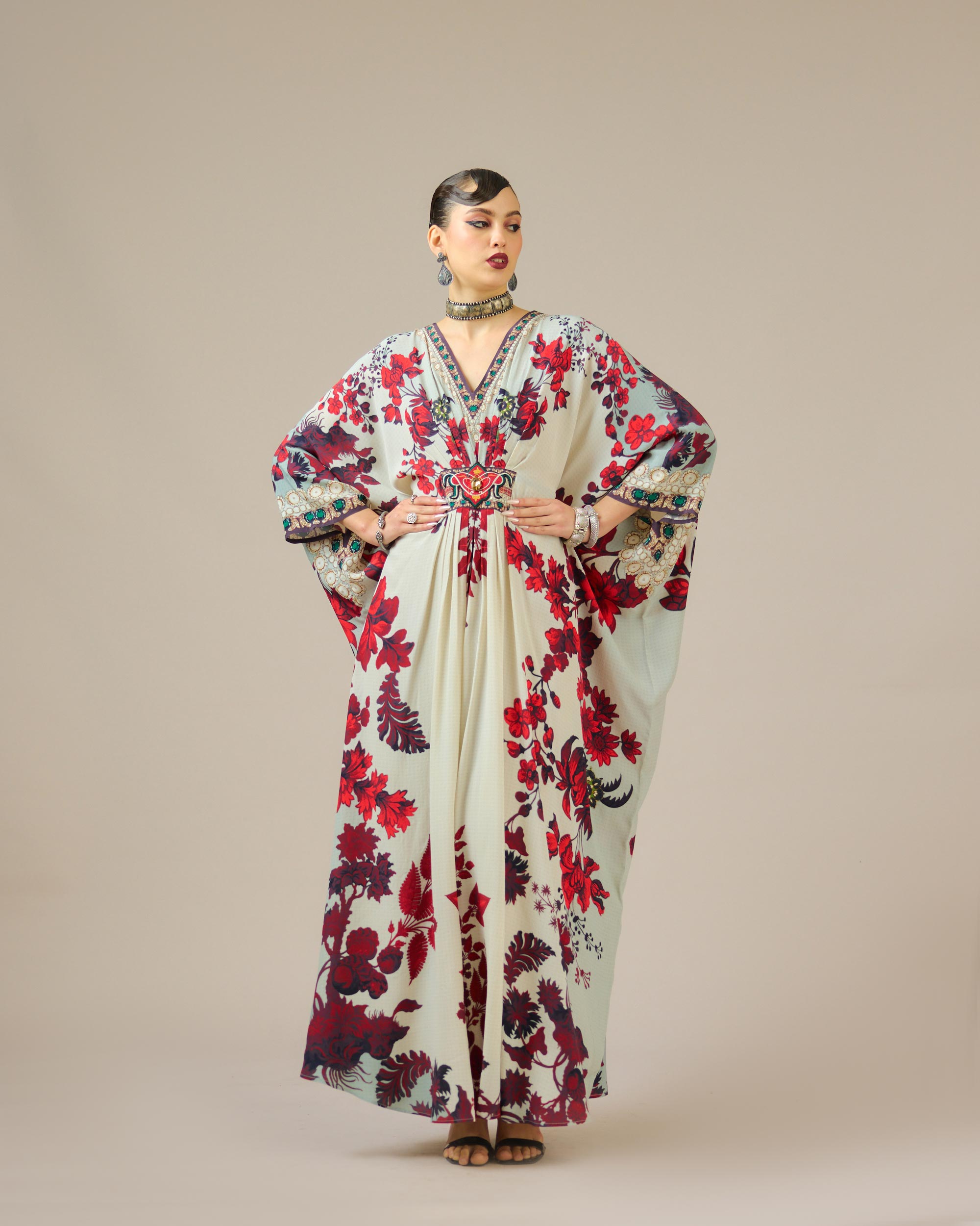Nizam : Imama - Ivory/Red