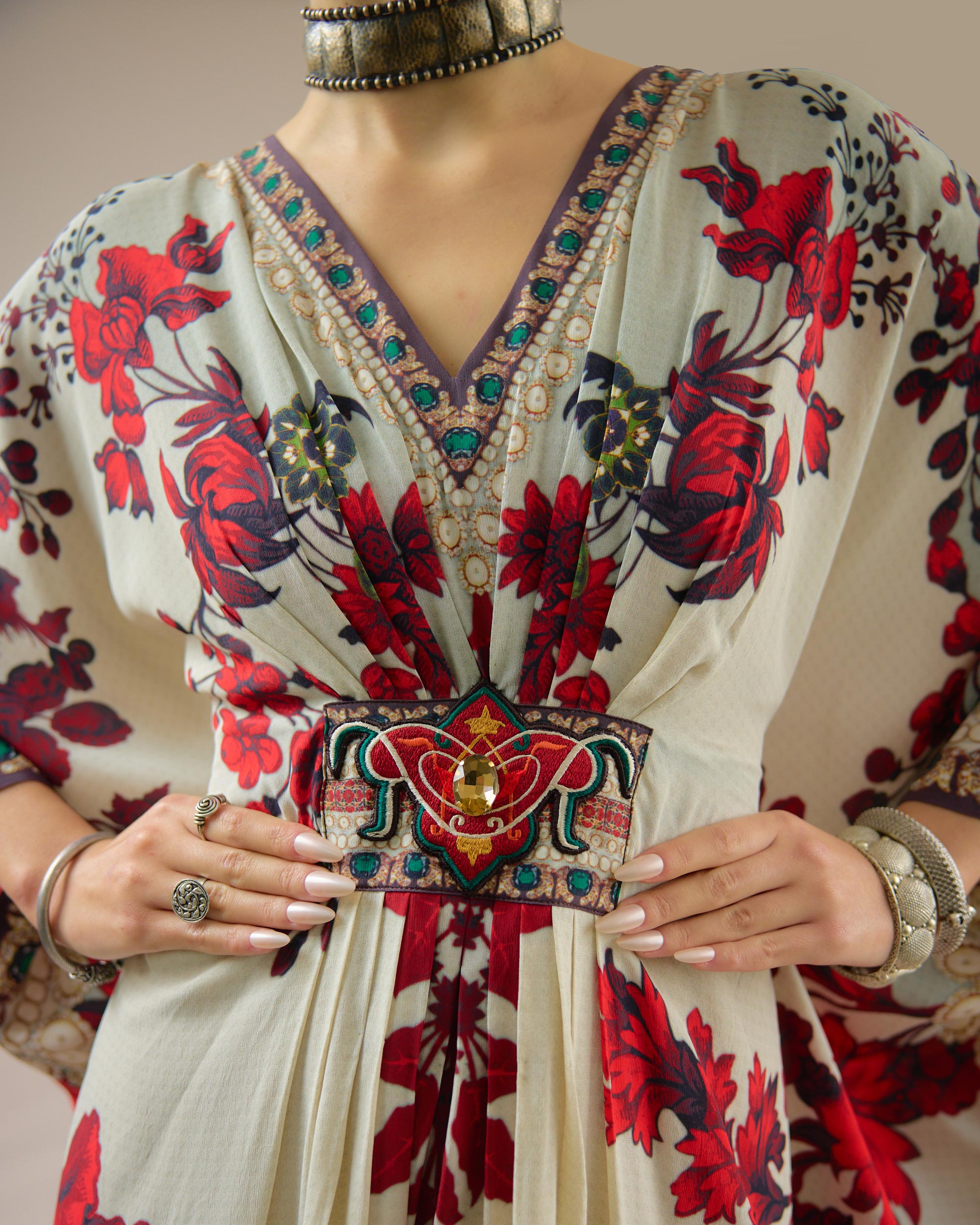 Nizam : Imama - Ivory/Red