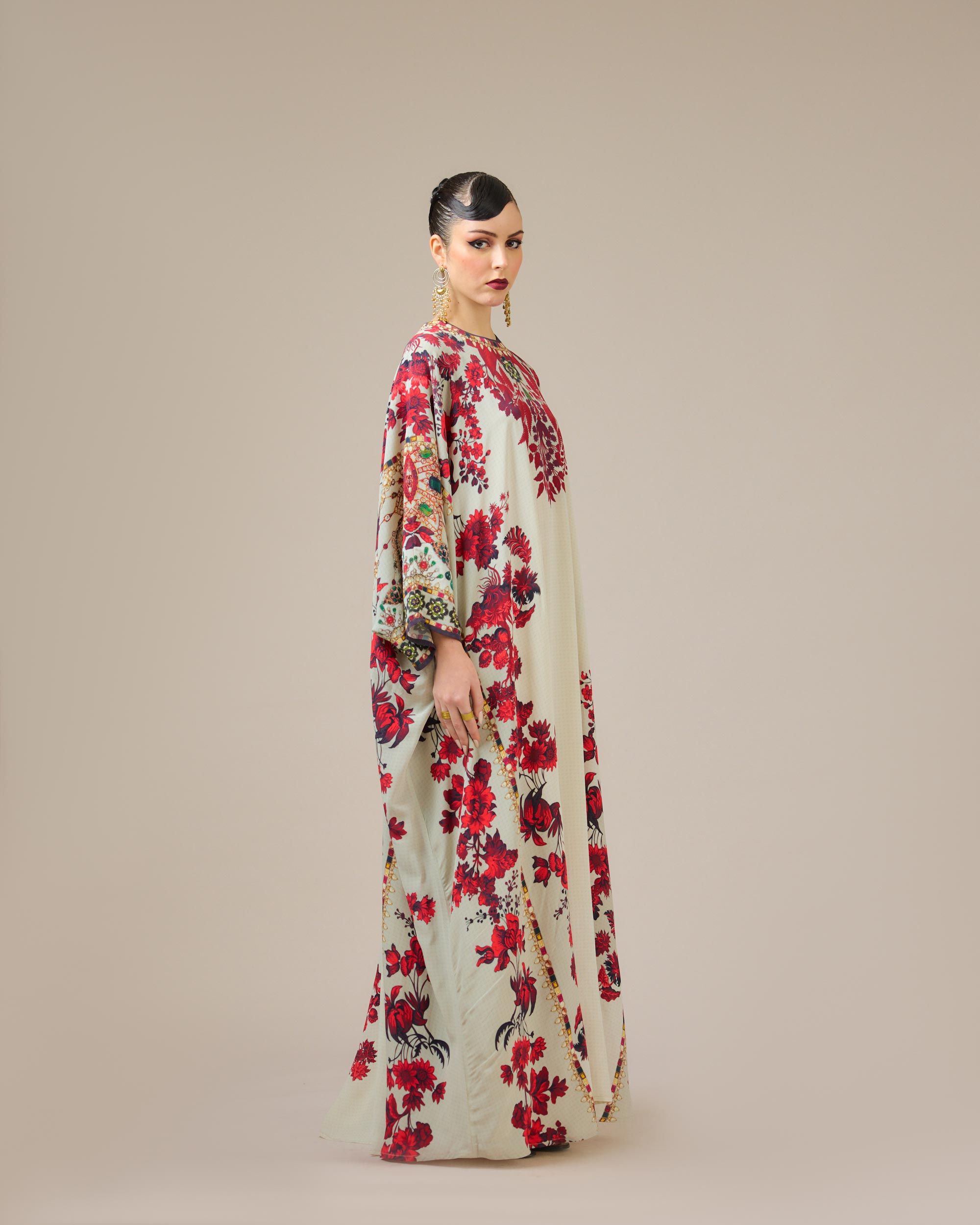 Nizam : Insha - Ivory/Red