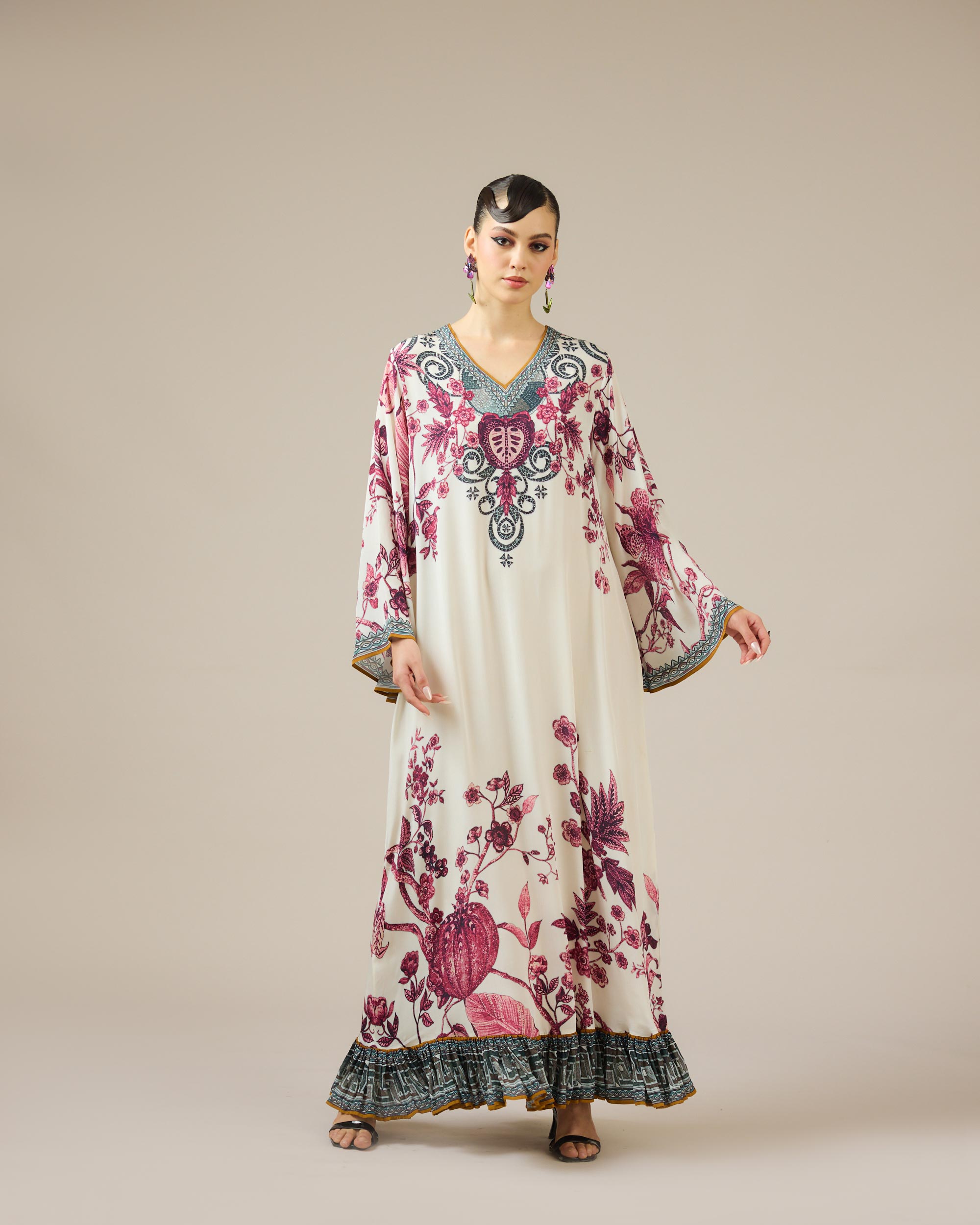 Florence : Barkha - Ivory/Raspberry