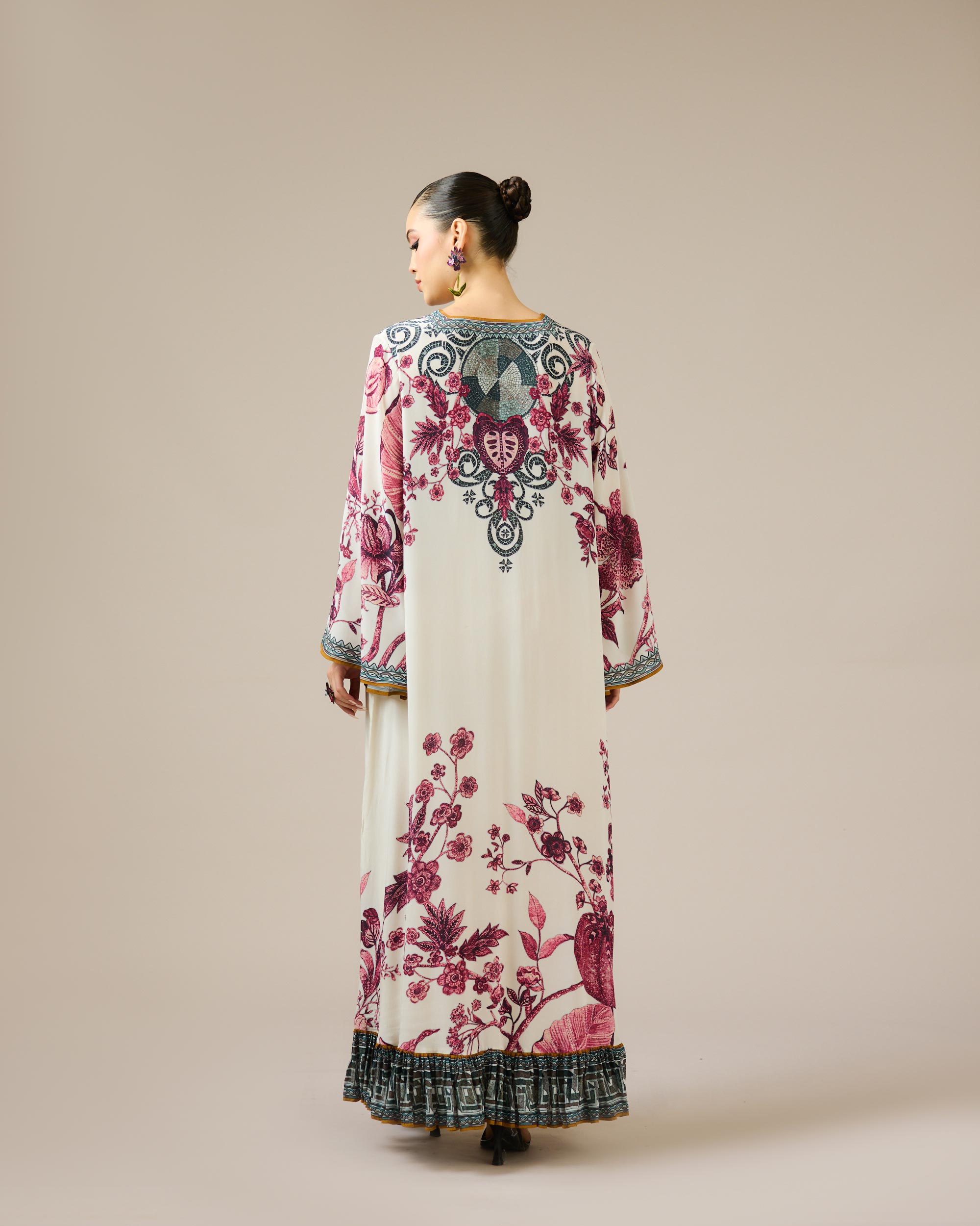 Florence : Barkha - Ivory/Raspberry