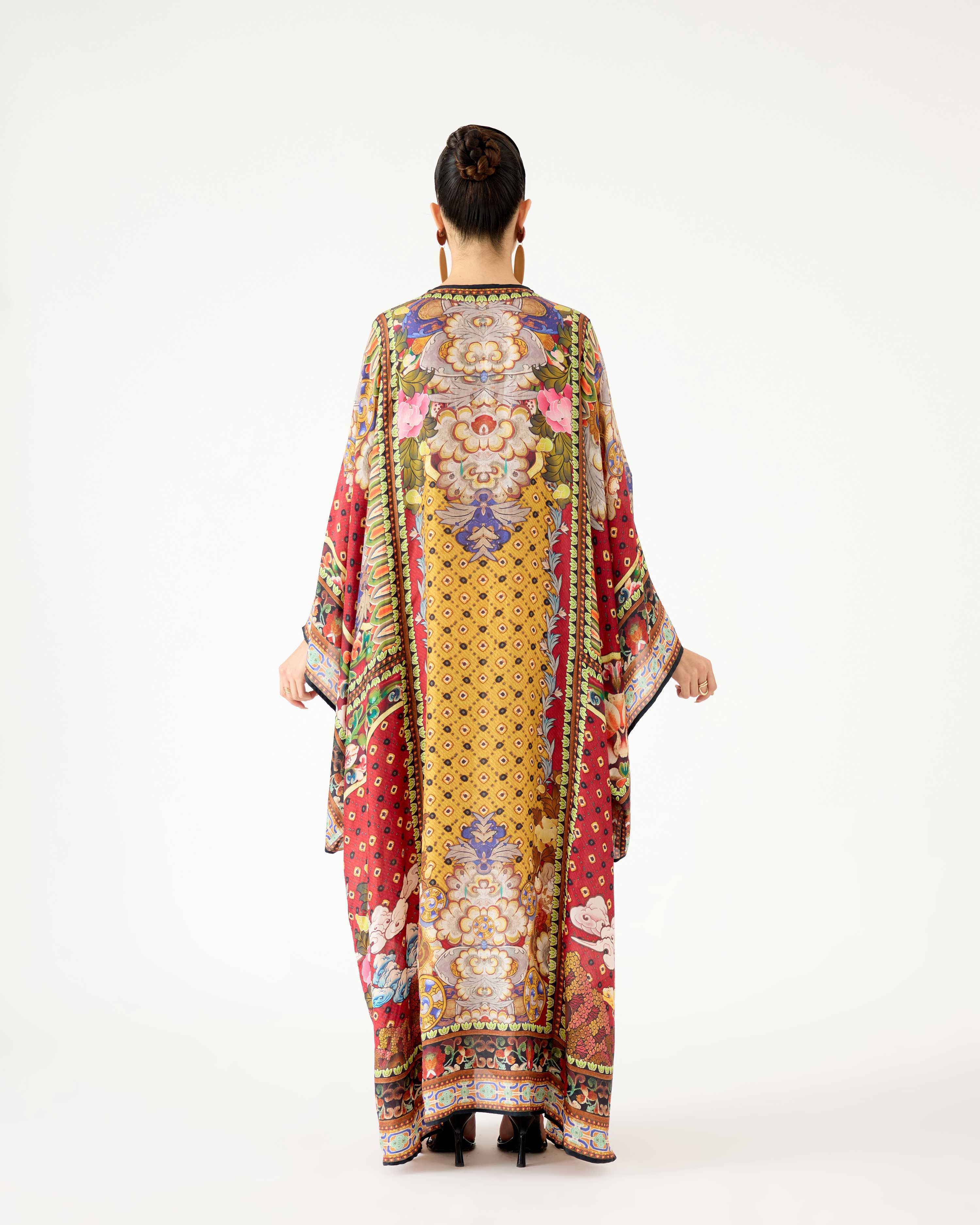 Ladakh : Beatrice - Mustard/Burgundy