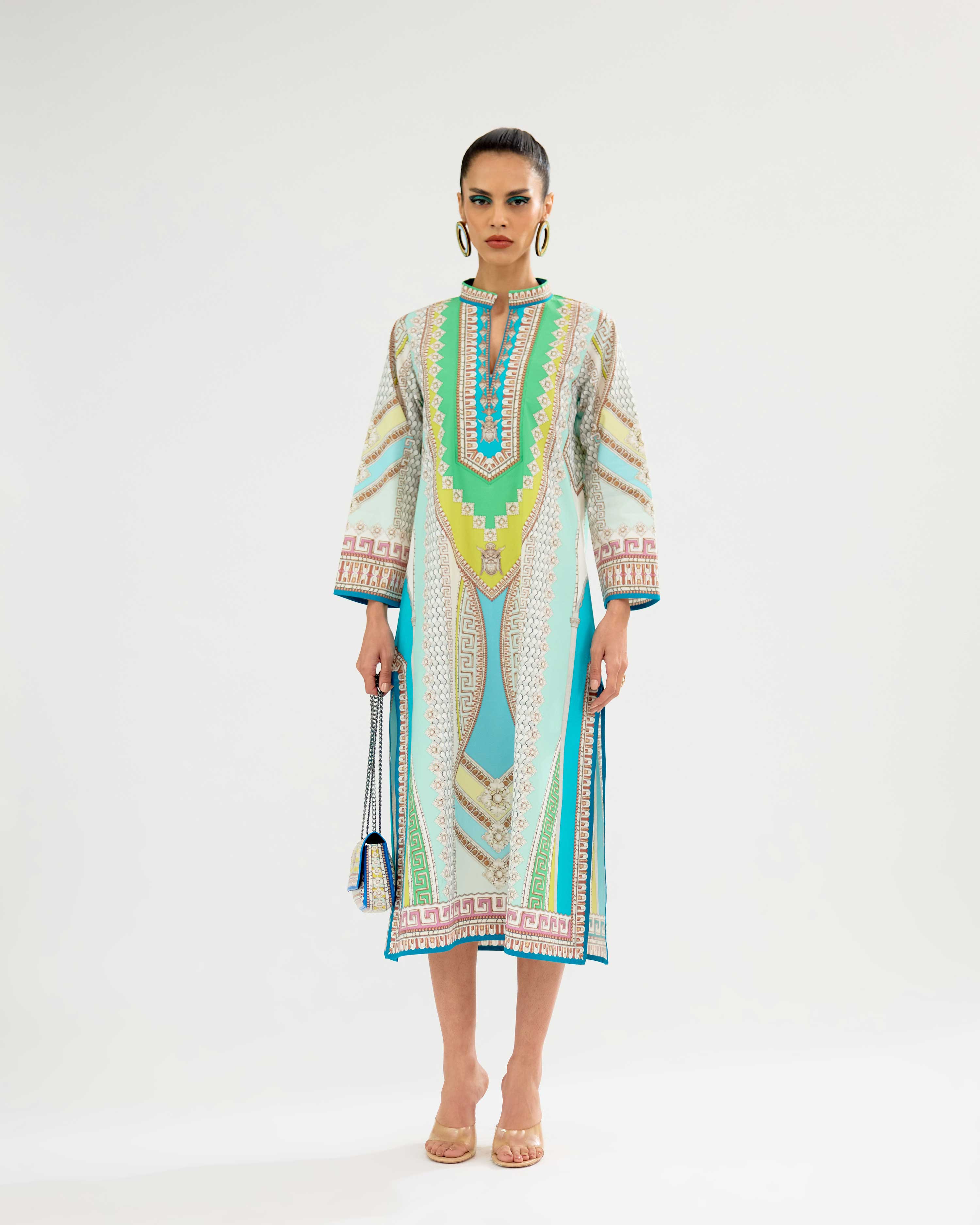 Orvieto : Ramneek - Aqua/Multi