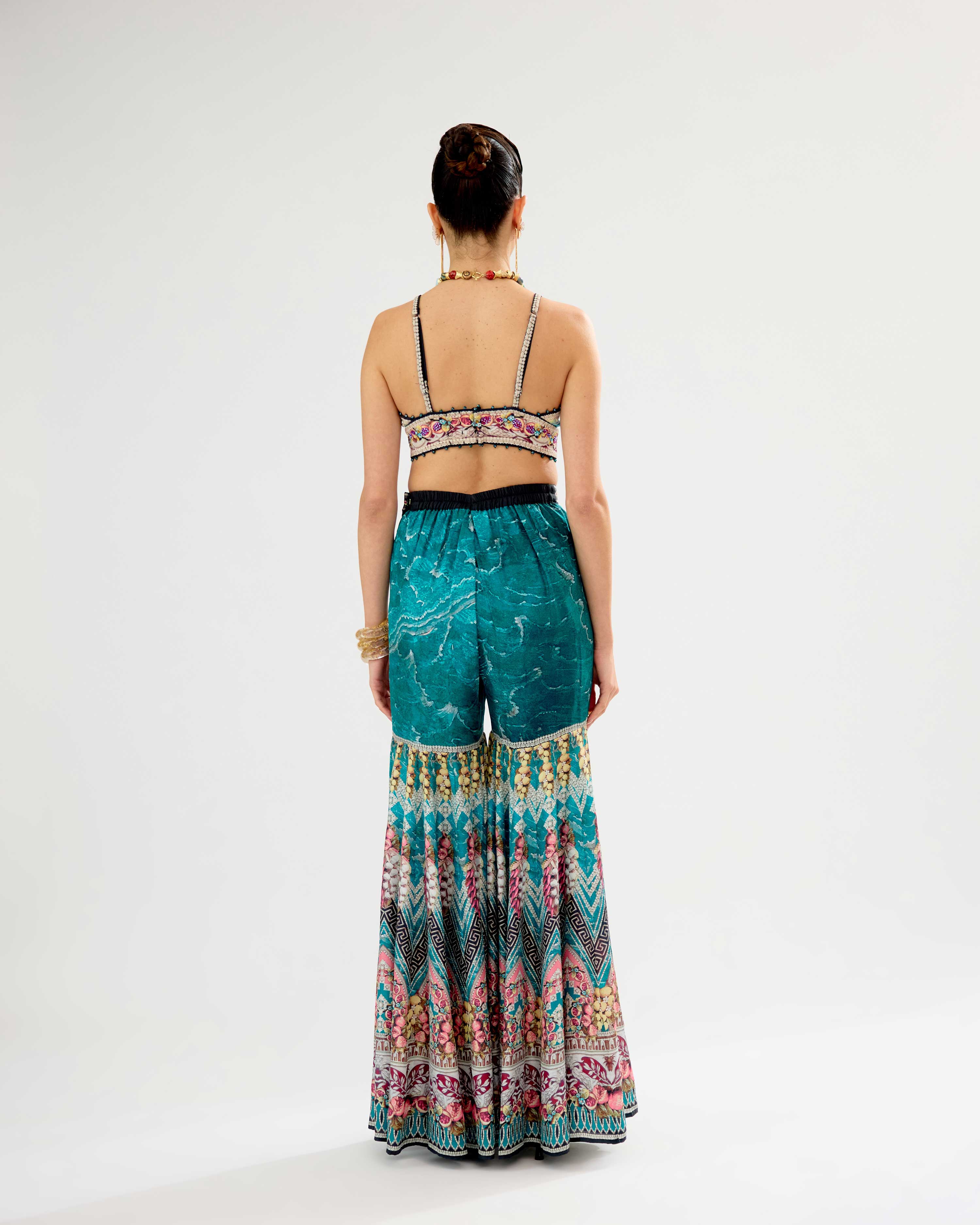 Orvieto : Kasheen/Sharara - Teal/Black