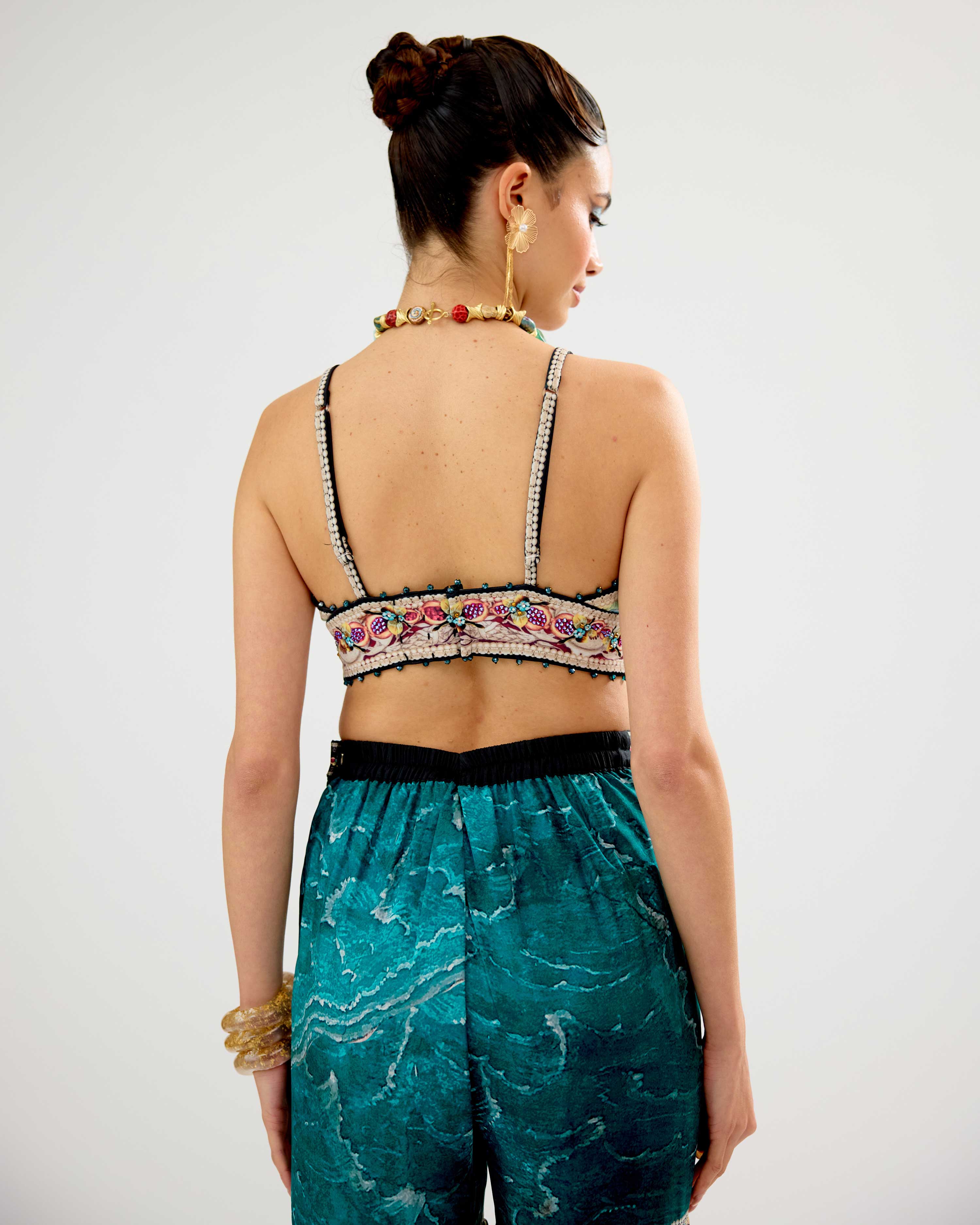 Orvieto : Kasheen/Sharara - Teal/Black