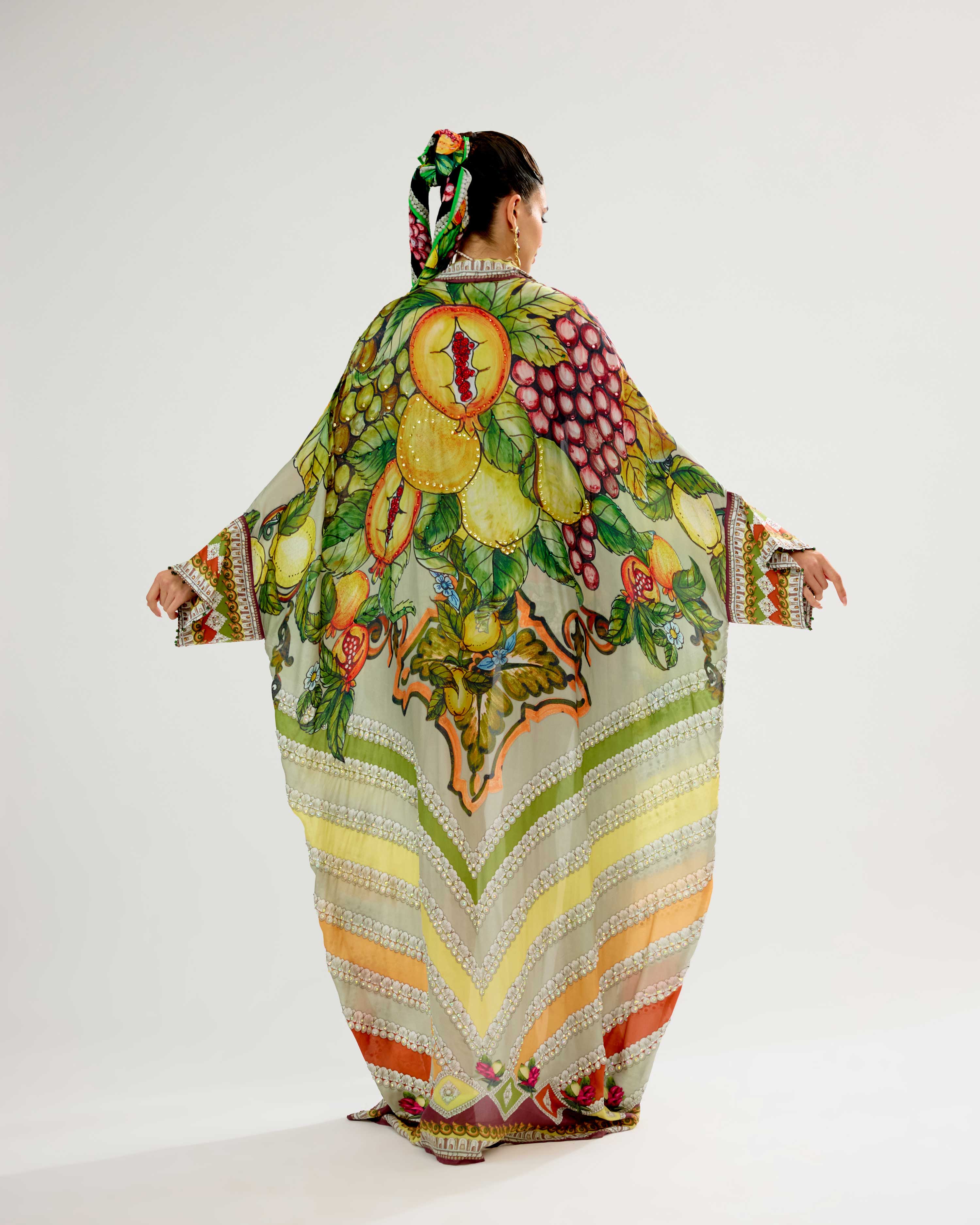 Orvieto : Kimono - Olive/Lemon