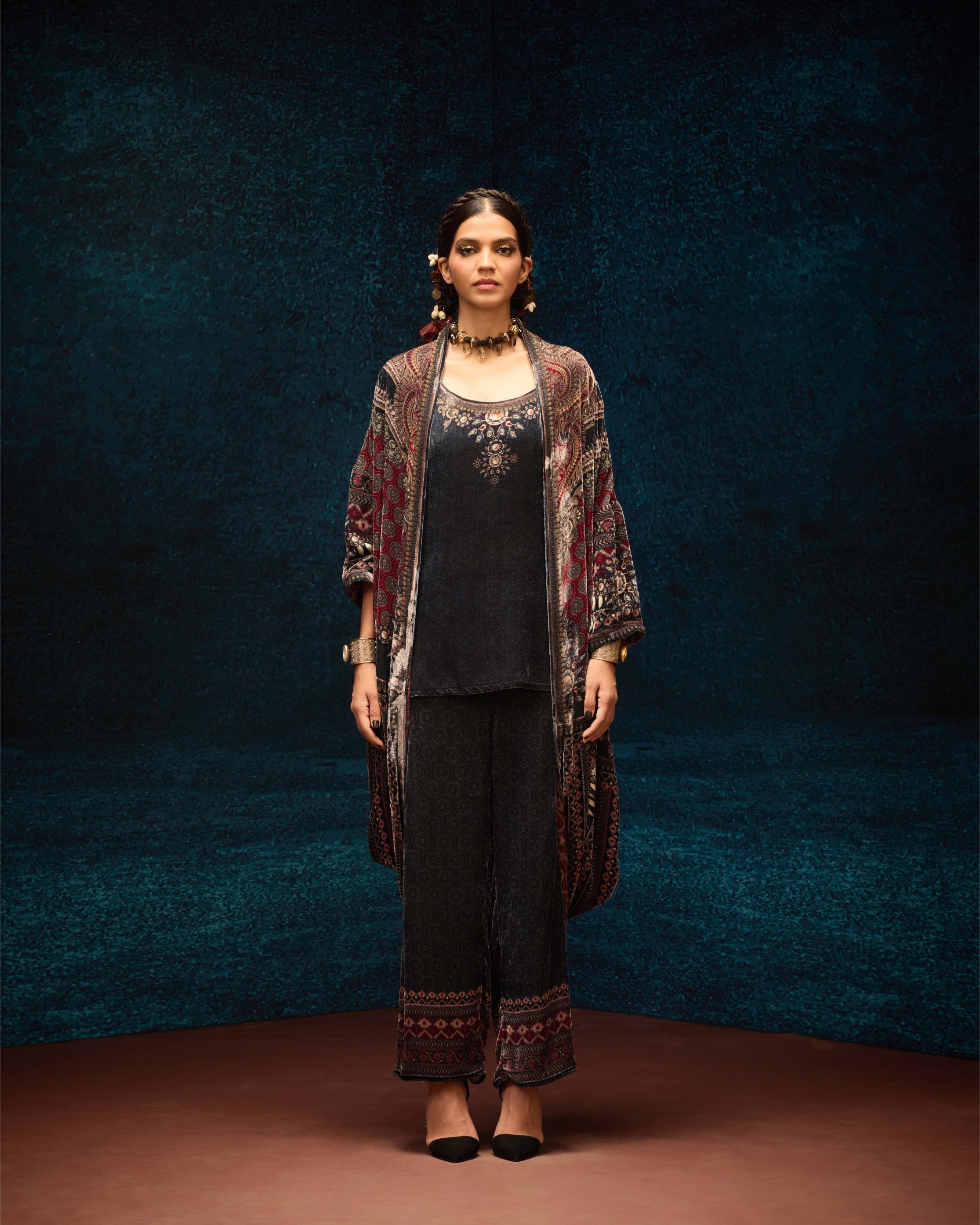 Ajrakh : Jannat - Black